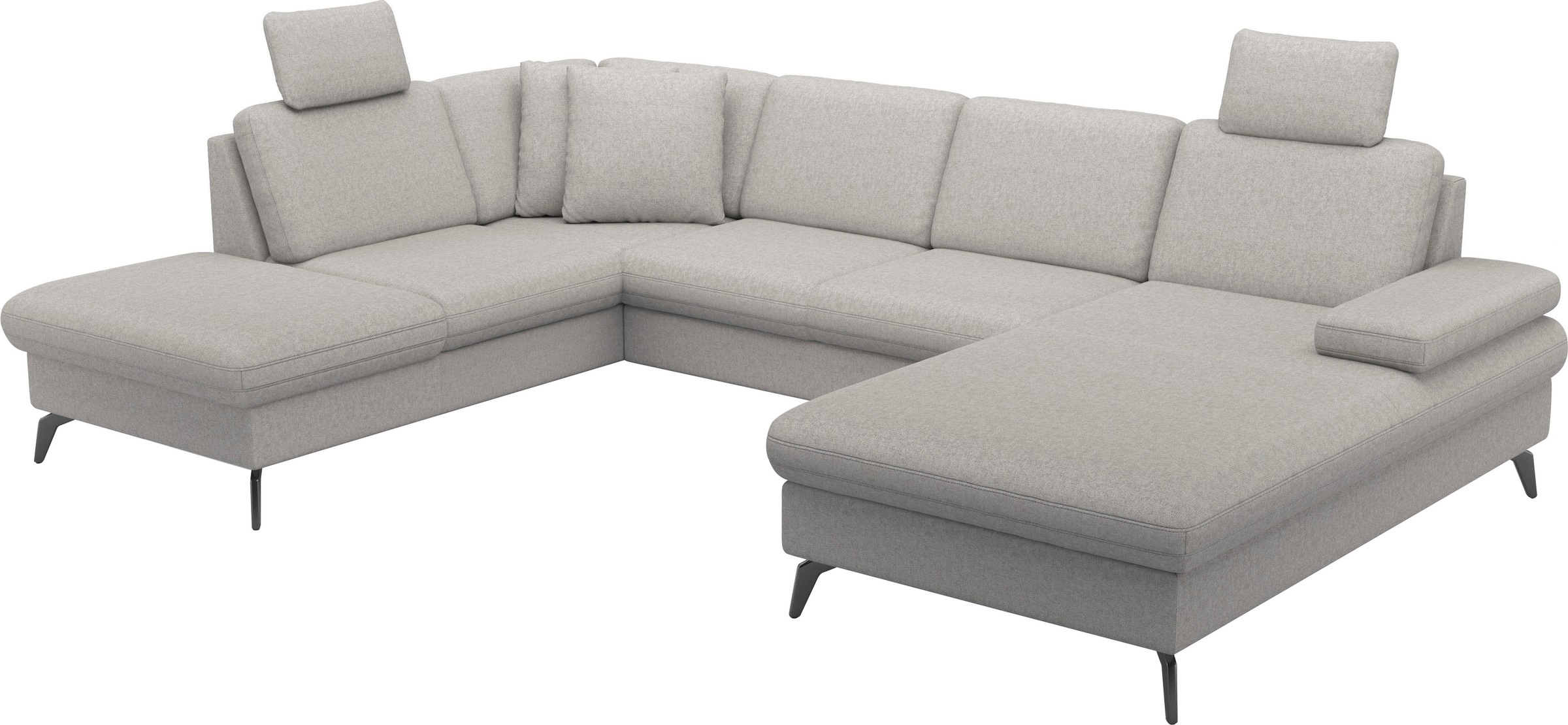 sit&more Wohnlandschaft »Morris Jubi U-Form«, inkl. Armteilfunktion und 1 Zierkissen, wahlweise mit Bettfunktion