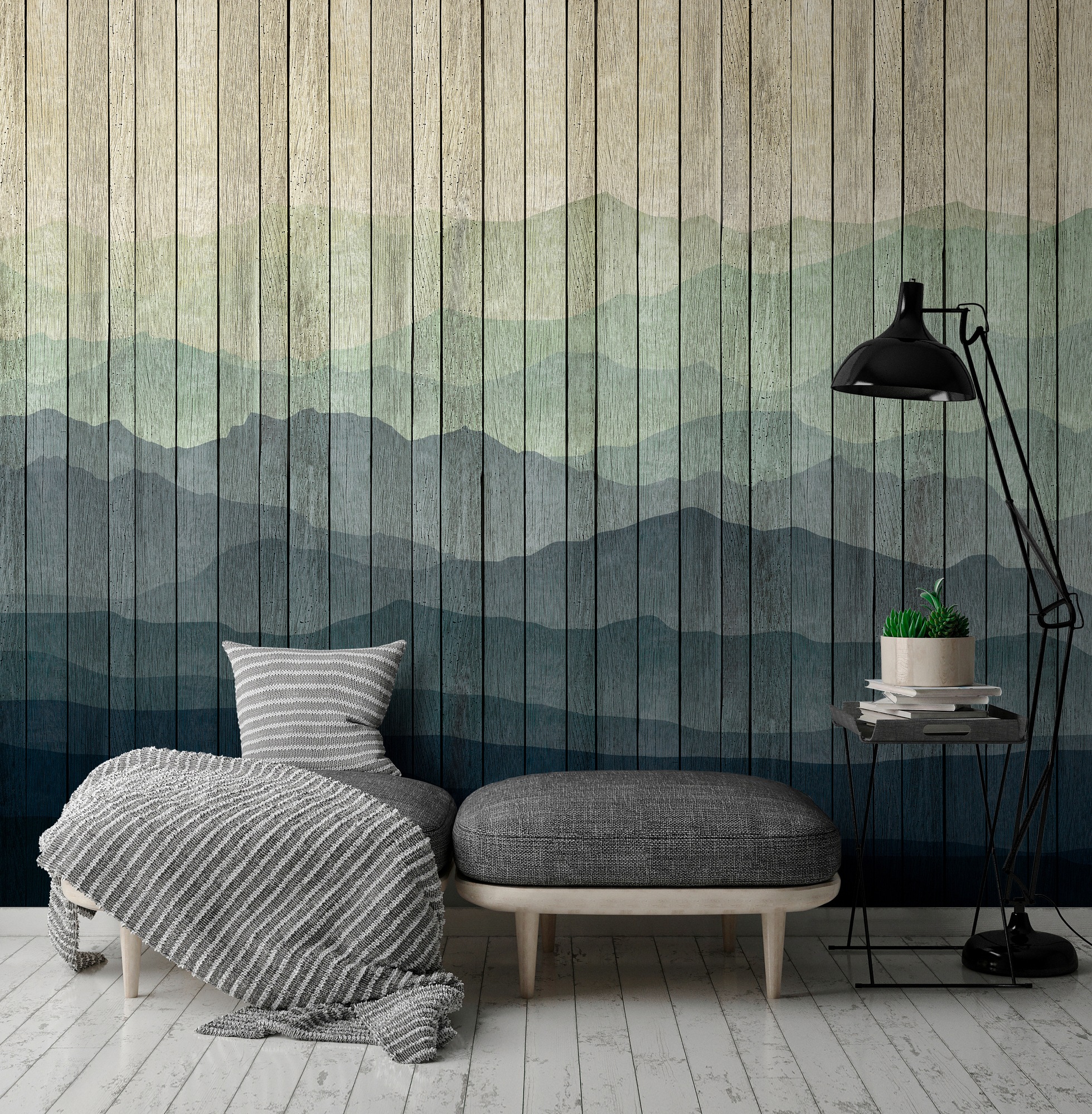 living walls Fototapete "Walls by Patel Mountains 1" glatt Vlies, Wand, Sch günstig online kaufen