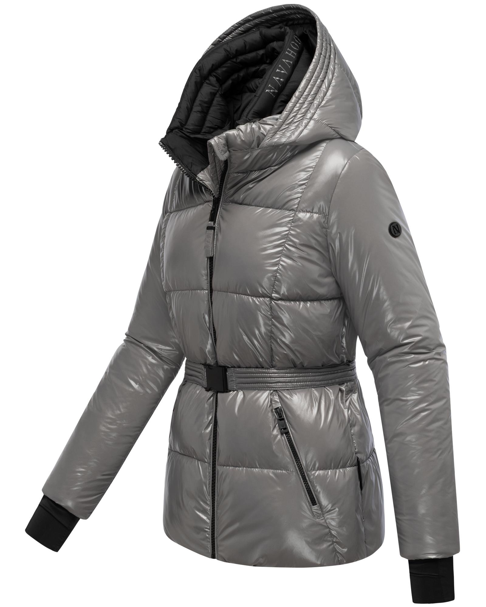 Navahoo Steppjacke "Eisglanz 14" mit Kapuze Glänzende Damen Winterjacke mit günstig online kaufen