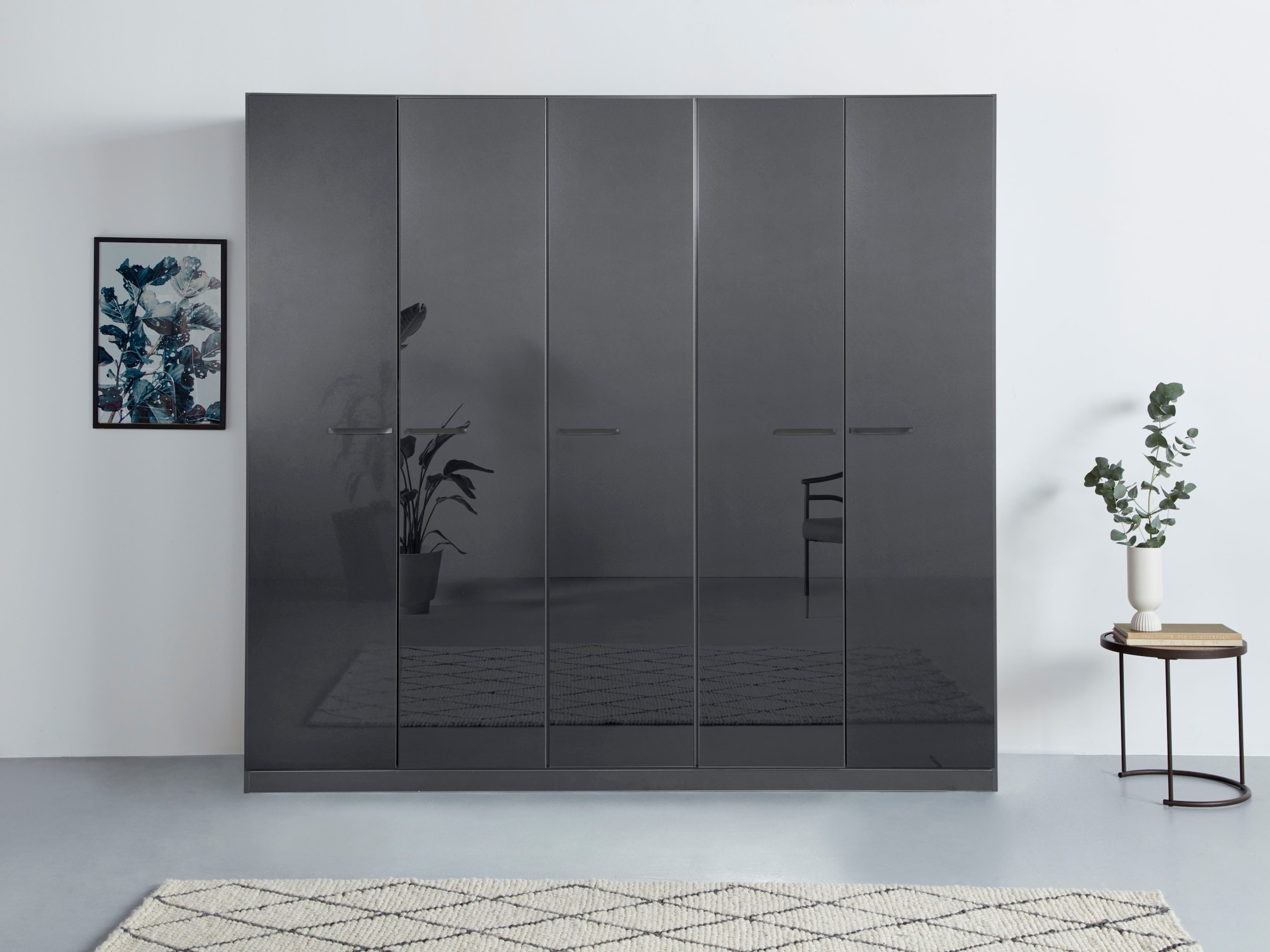 OTTO home Kleiderschrank "Mehrzweckschrank Aktenschrank Möbel Mietswohnung Schlafzimmer OTELI" erhältlich in Breiten 91-360 cm, ab Breite 136cm inkl. Innenschubladen, mit zusätzlichen Einlegeböden, optional mit Spiegel MADE IN GERMANY