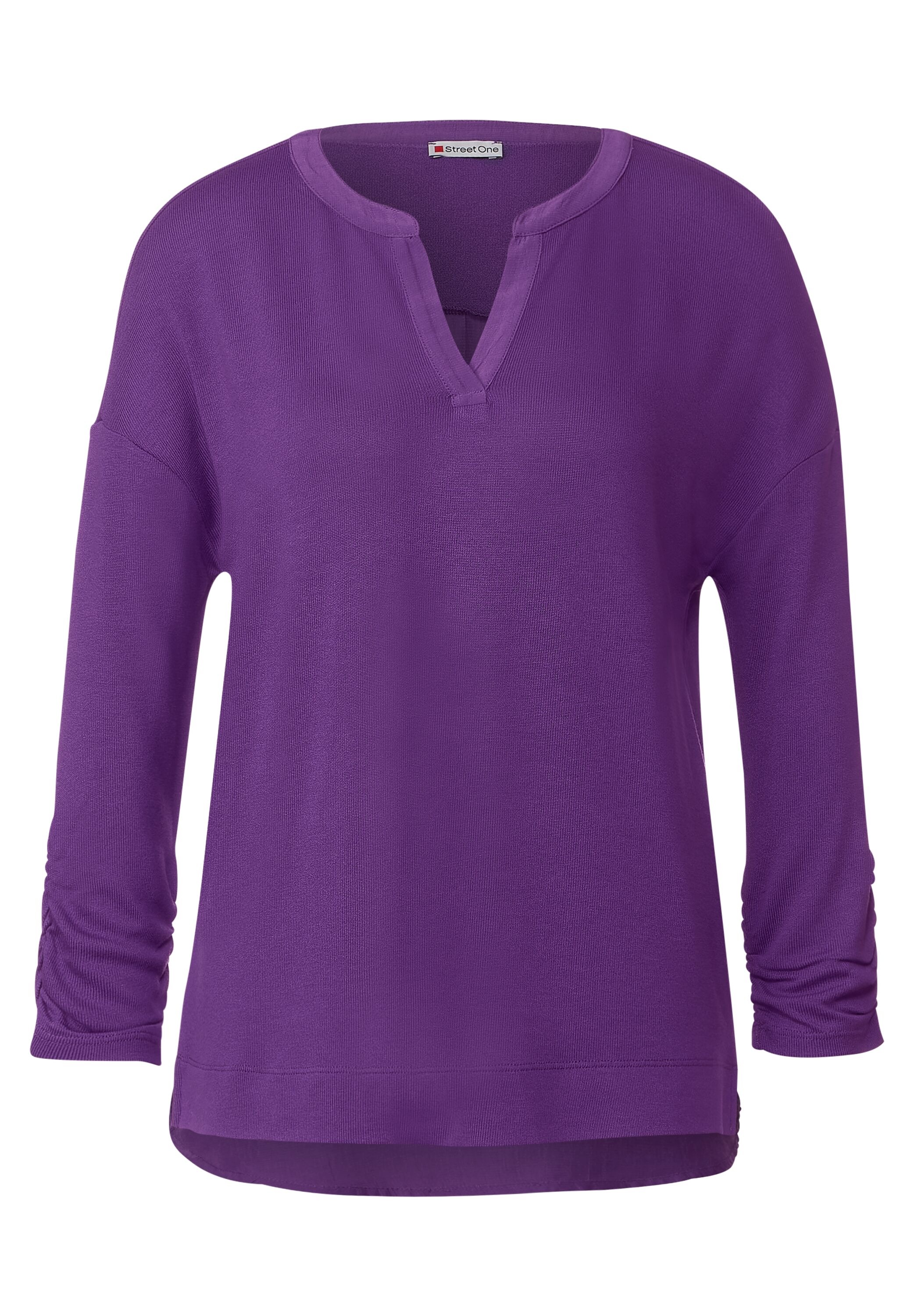 STREET ONE 3/4-Arm-Shirt, aus softem Materialmix