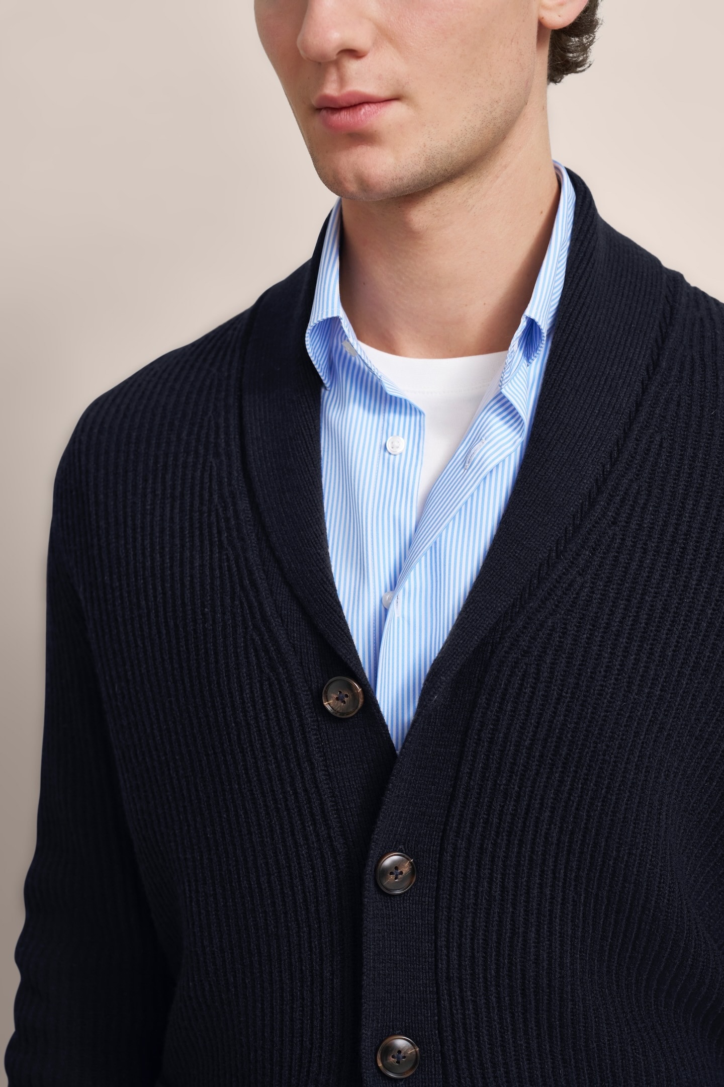 bugatti Strickjacke, mit Schalkragen