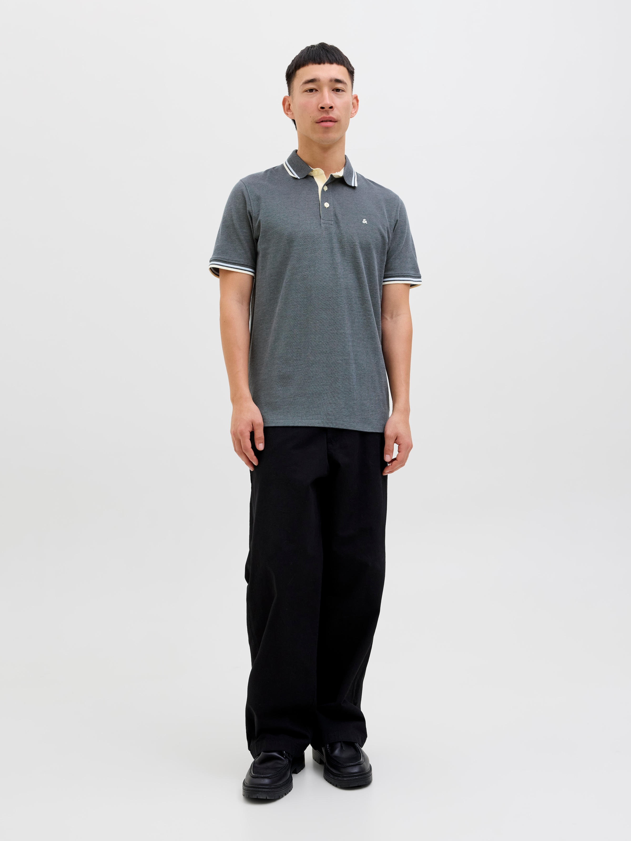 Jack & Jones Poloshirt »JJEPAULOS POLO SS NOOS« Baumwolle, slim fit