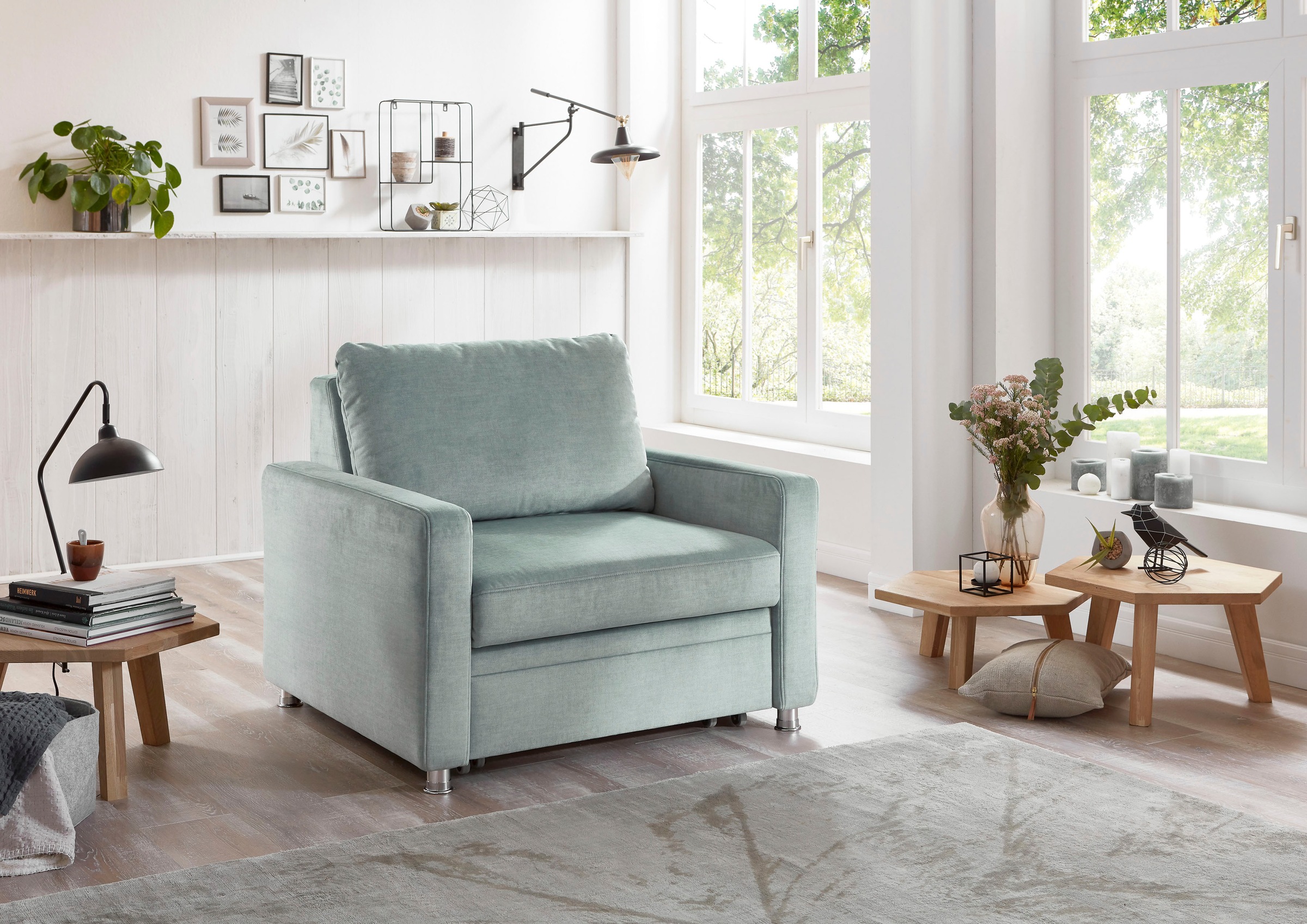 Die PlanBar Schlafsofa »MP-PD19021«, mit Längsschläferfunktion 80x210 cm