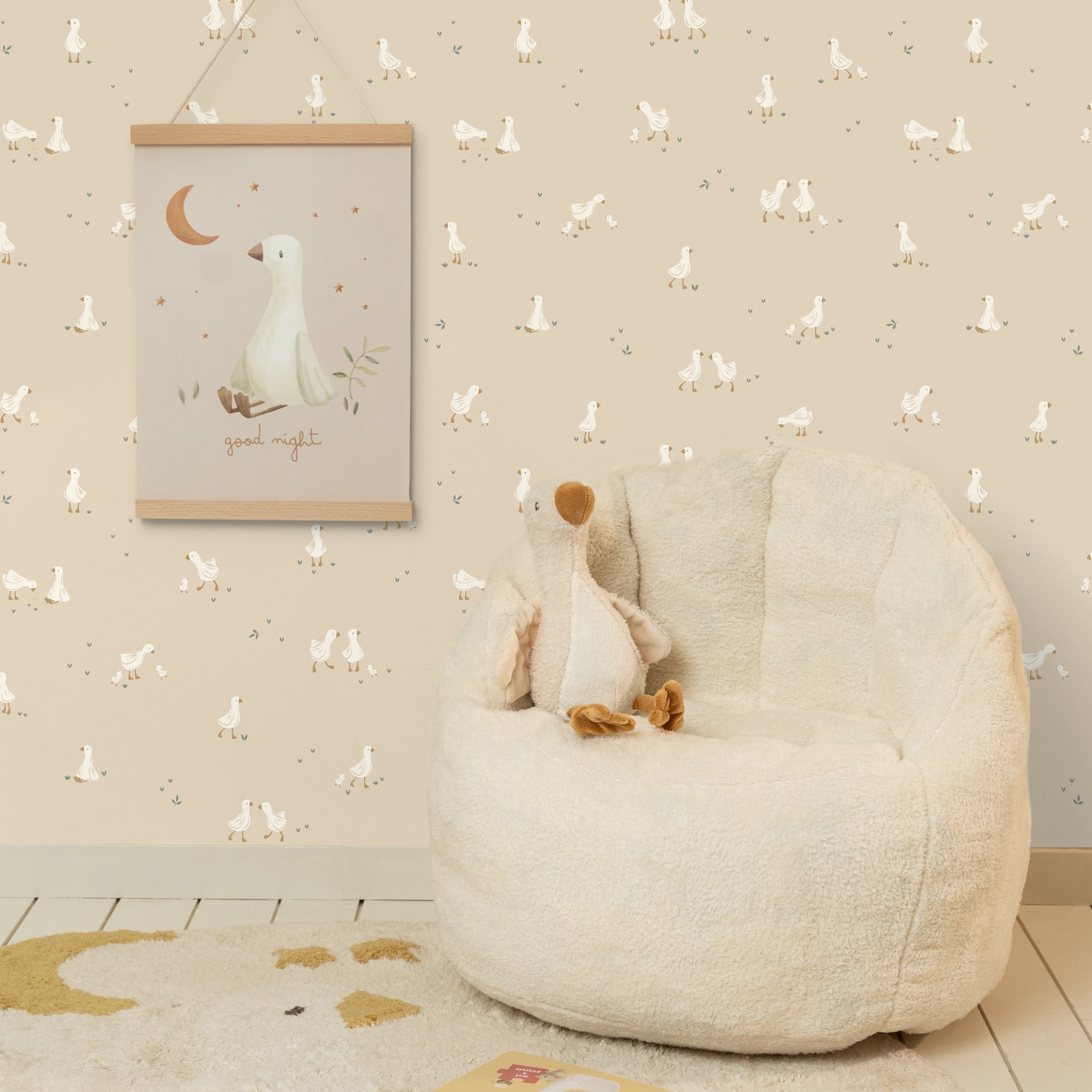 LITTLE DUTCH Vliestapete »Little Goose« glatt Design Tapeten