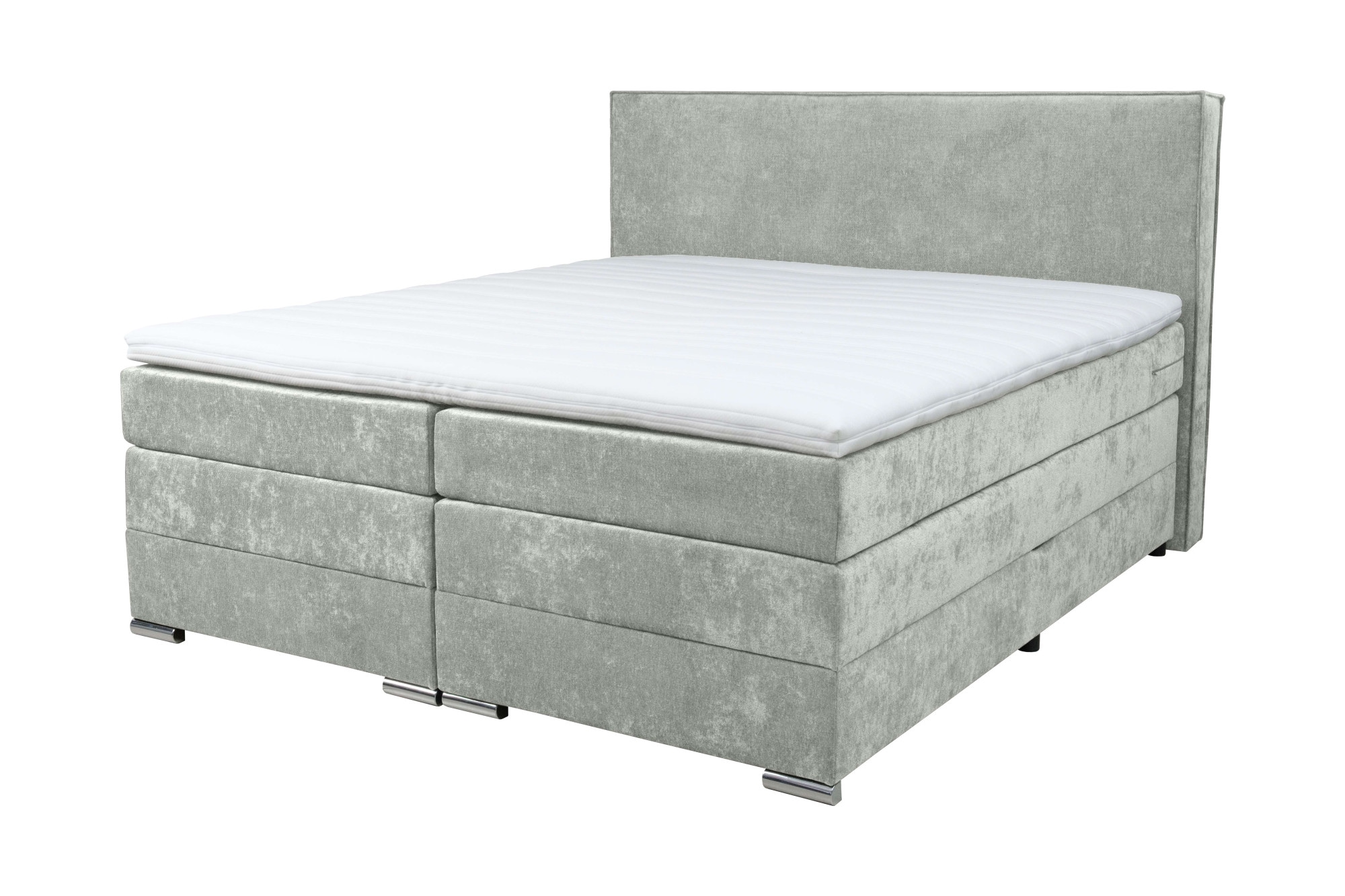 Home affaire Boxspringbett »Romeo, Doppelbett, Polsterbett, Federkernbett, Komforbett, 160, 180 cm« inkl. Topper, zwei Bettkästen, Taschen-Federkernmatratze, Härtegrad 4