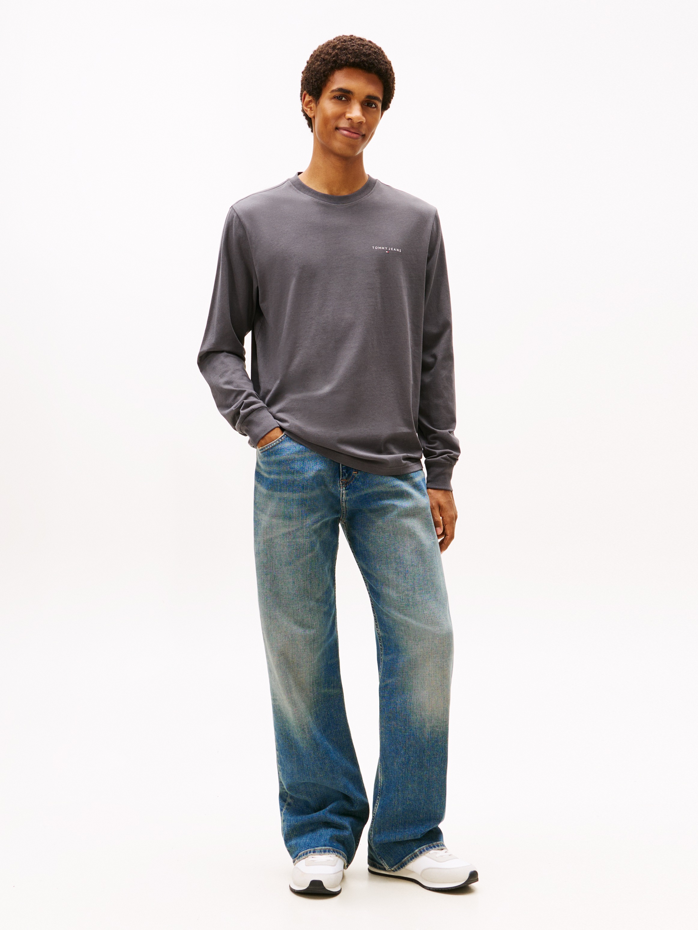 Thumbnail - Tommy Jeans Langarmshirt "TJM SLIM CHEST LINEAR LS TEE EXT"