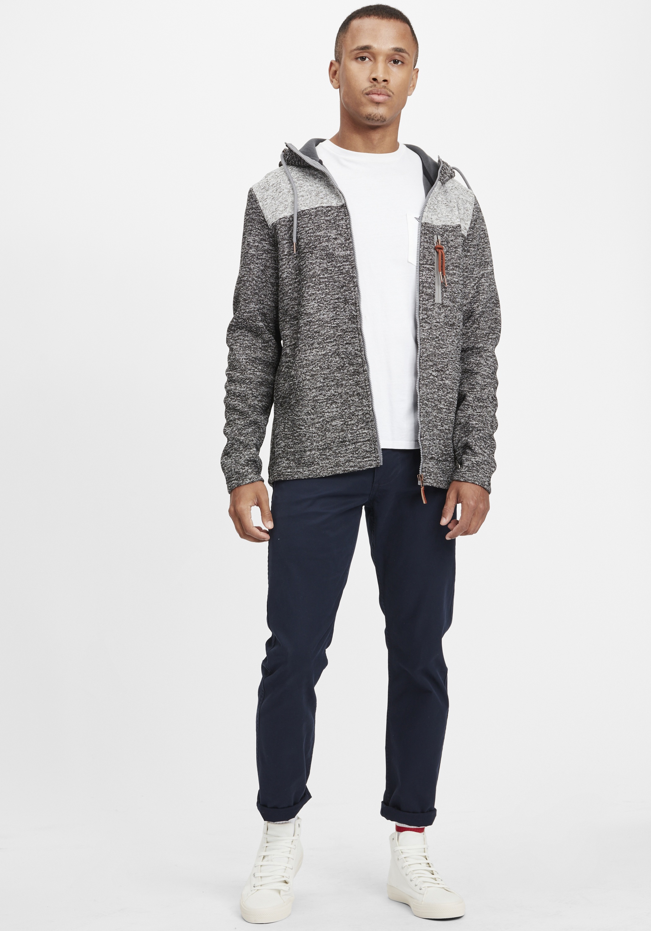 Thumbnail - Blend Cardigan "BHPinheiro" Fleecejacke mit Kapuze und Eingrifftaschen