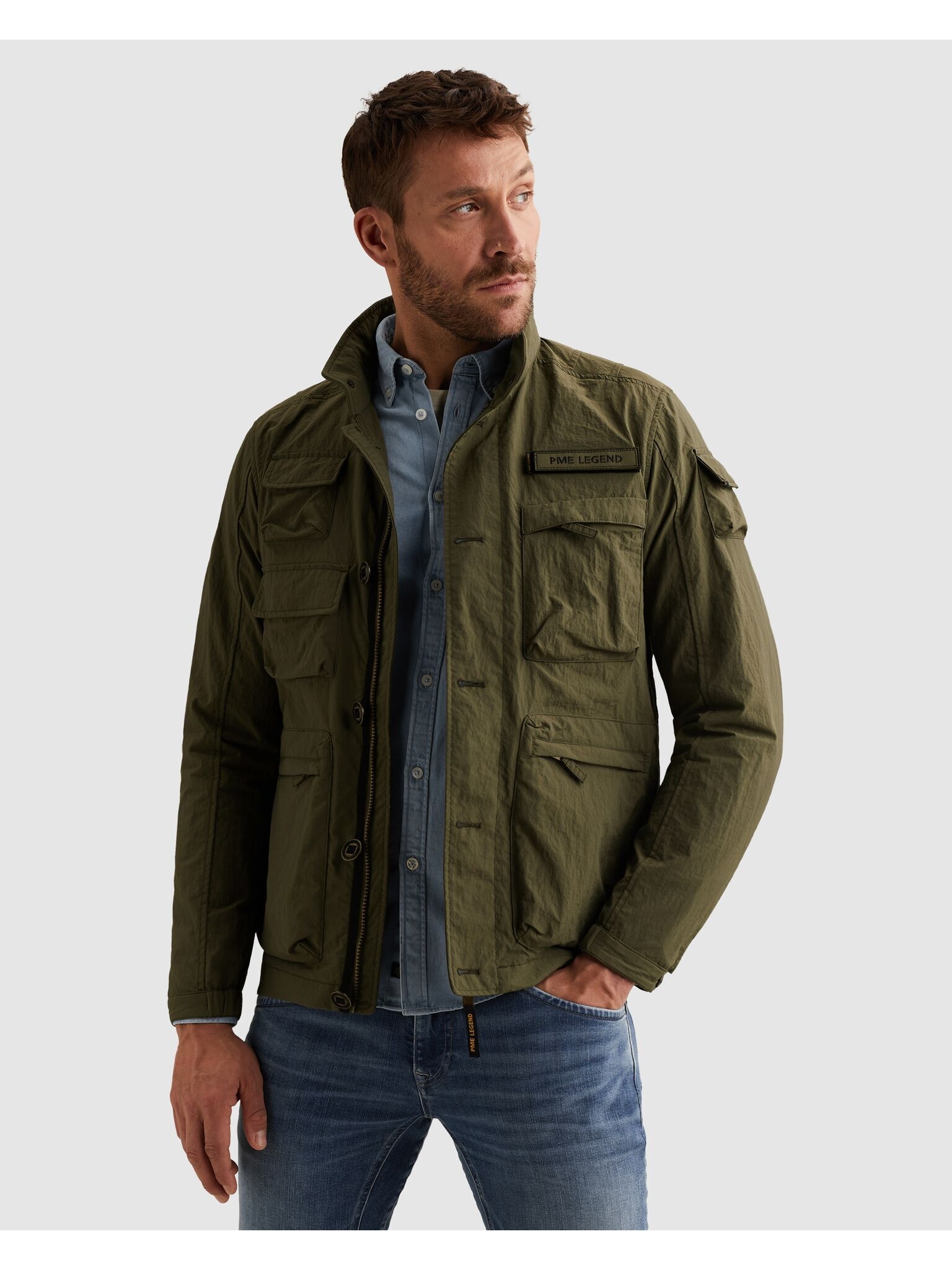PME LEGEND Outdoorjacke »Semi long jacket CARGOYET« mit Taschen