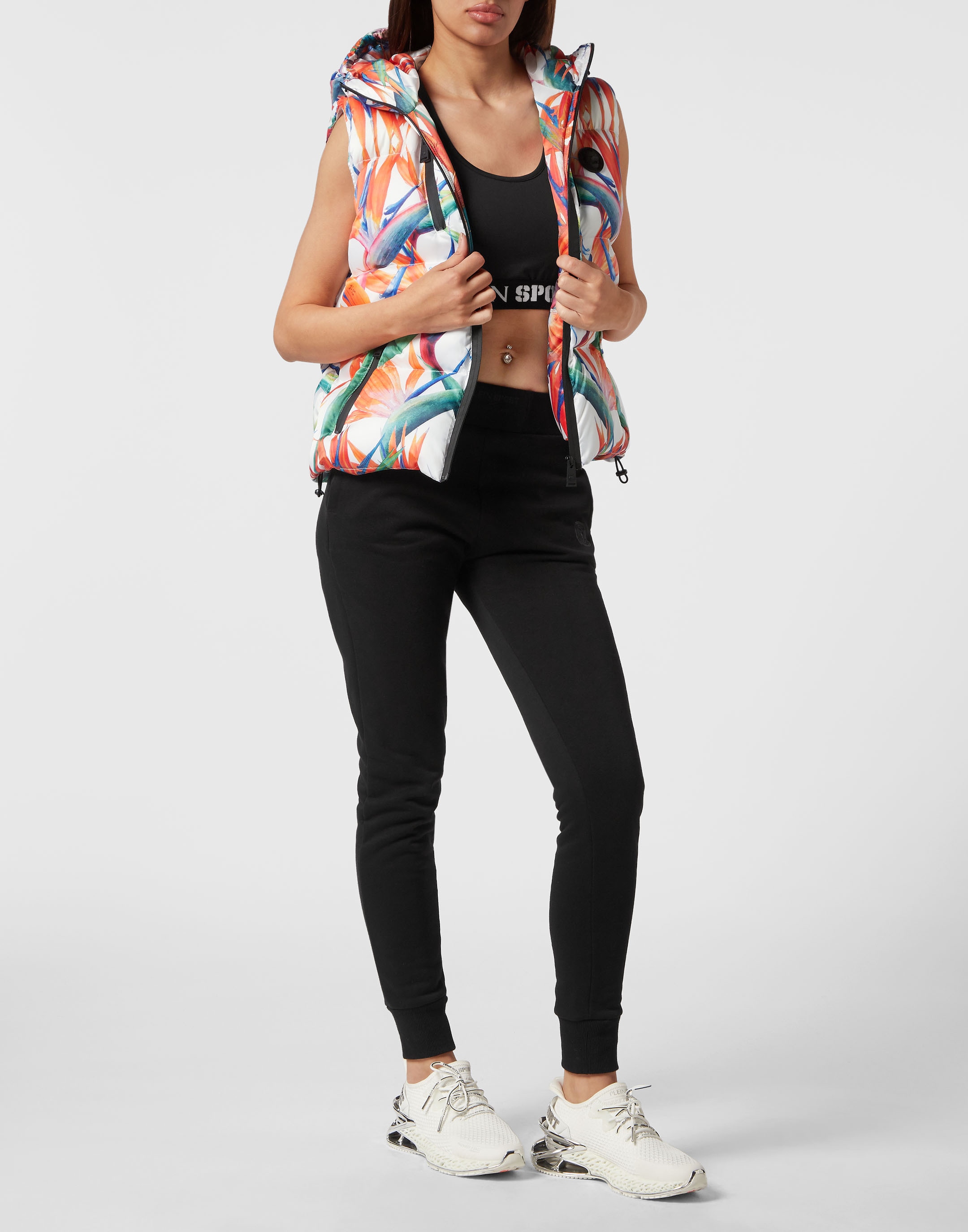 PLEIN SPORT Longweste »Flowers«