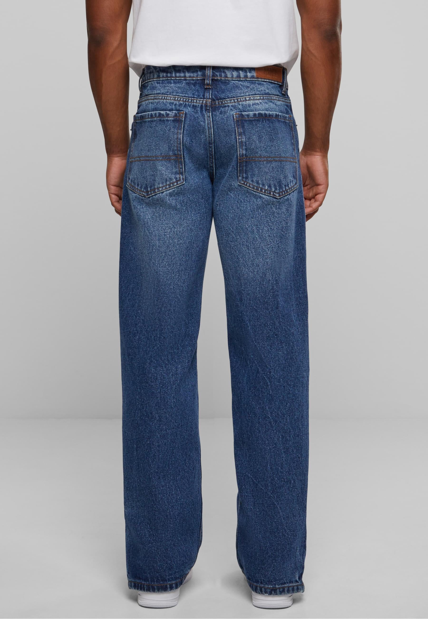 URBAN CLASSICS Bequeme Jeans »Urban Classics Herren Heavy Ounce Straight Fit Zipped Jeans«