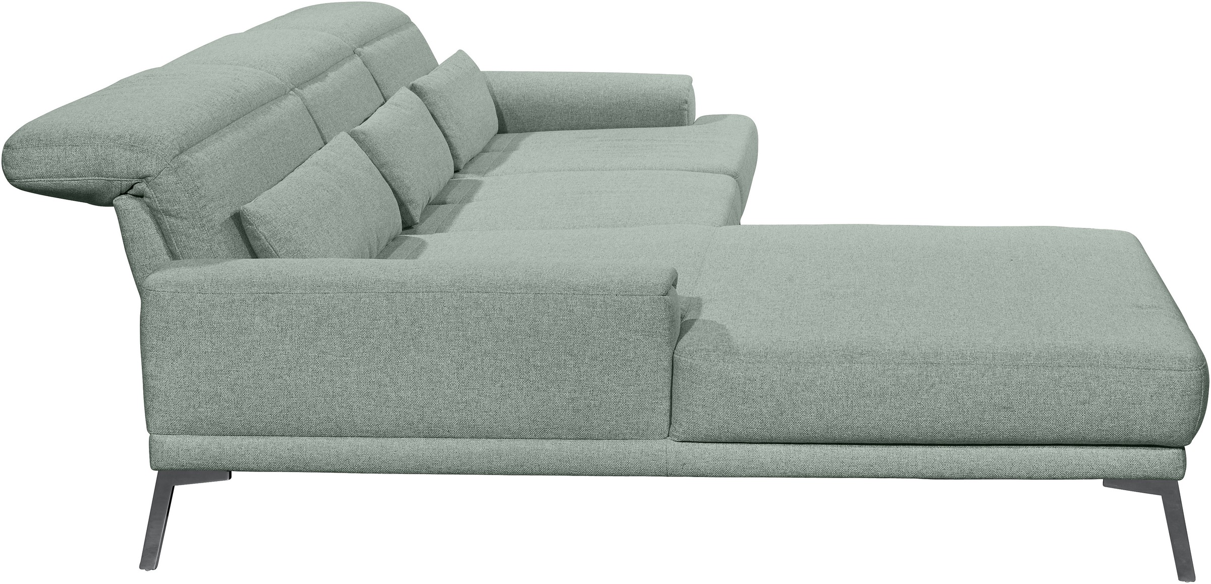 Thumbnail - Musterring Ecksofa "MR 4580" mit Kopf- und Sitztiefenverstellung, Metallfuß chrom, 288 x 193/220cm