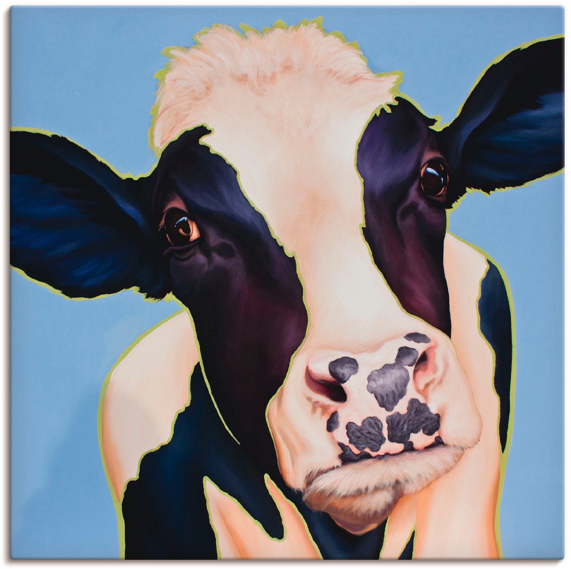 Artland Leinwandbild "Kuh Trudi", Haustiere, (1 St.), auf Keilrahmen gespannt