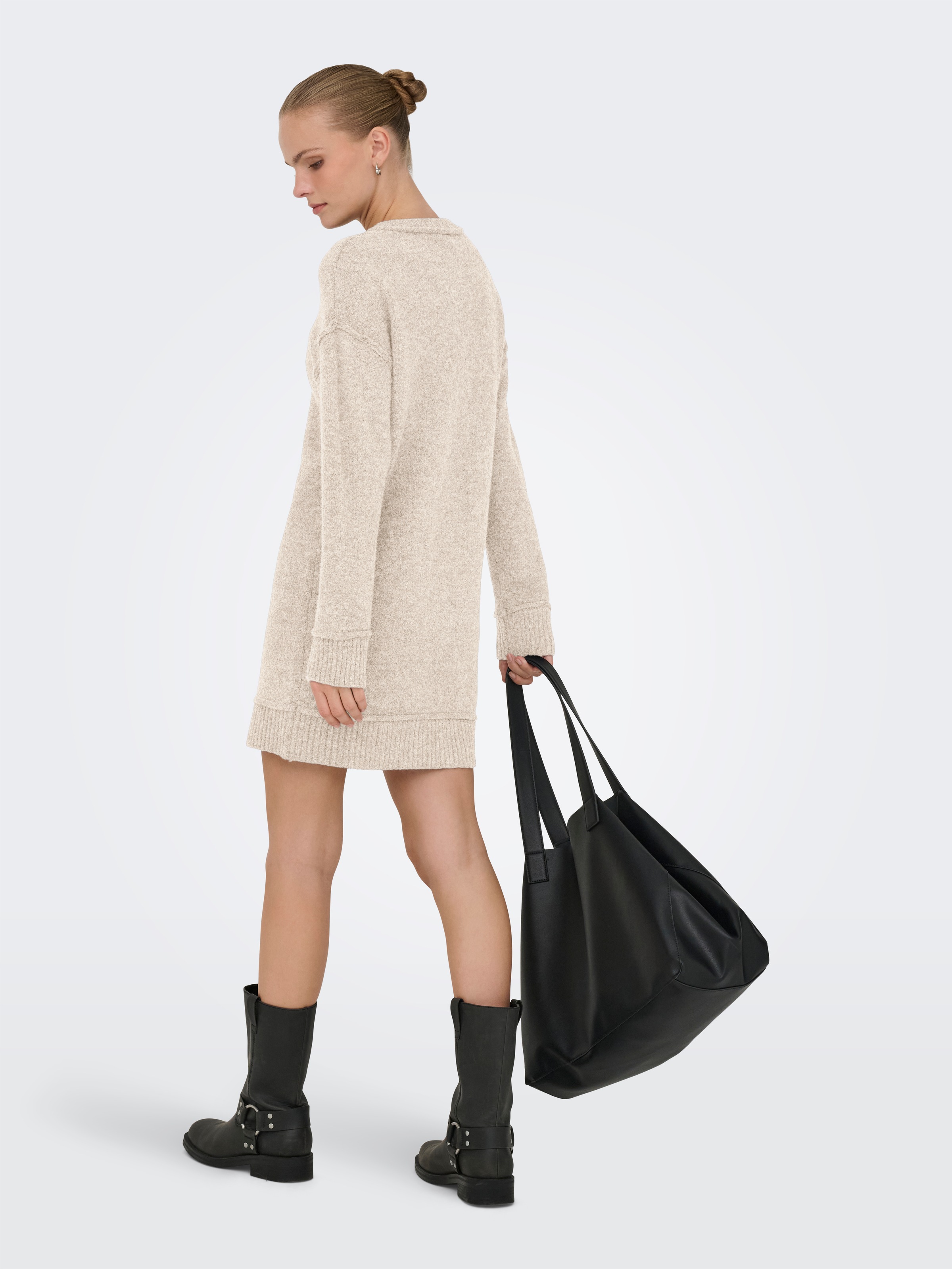 ONLY Midikleid "ONLHAZEL LS O-NECK DRESS BF KNT" Sommerkleid günstig online kaufen