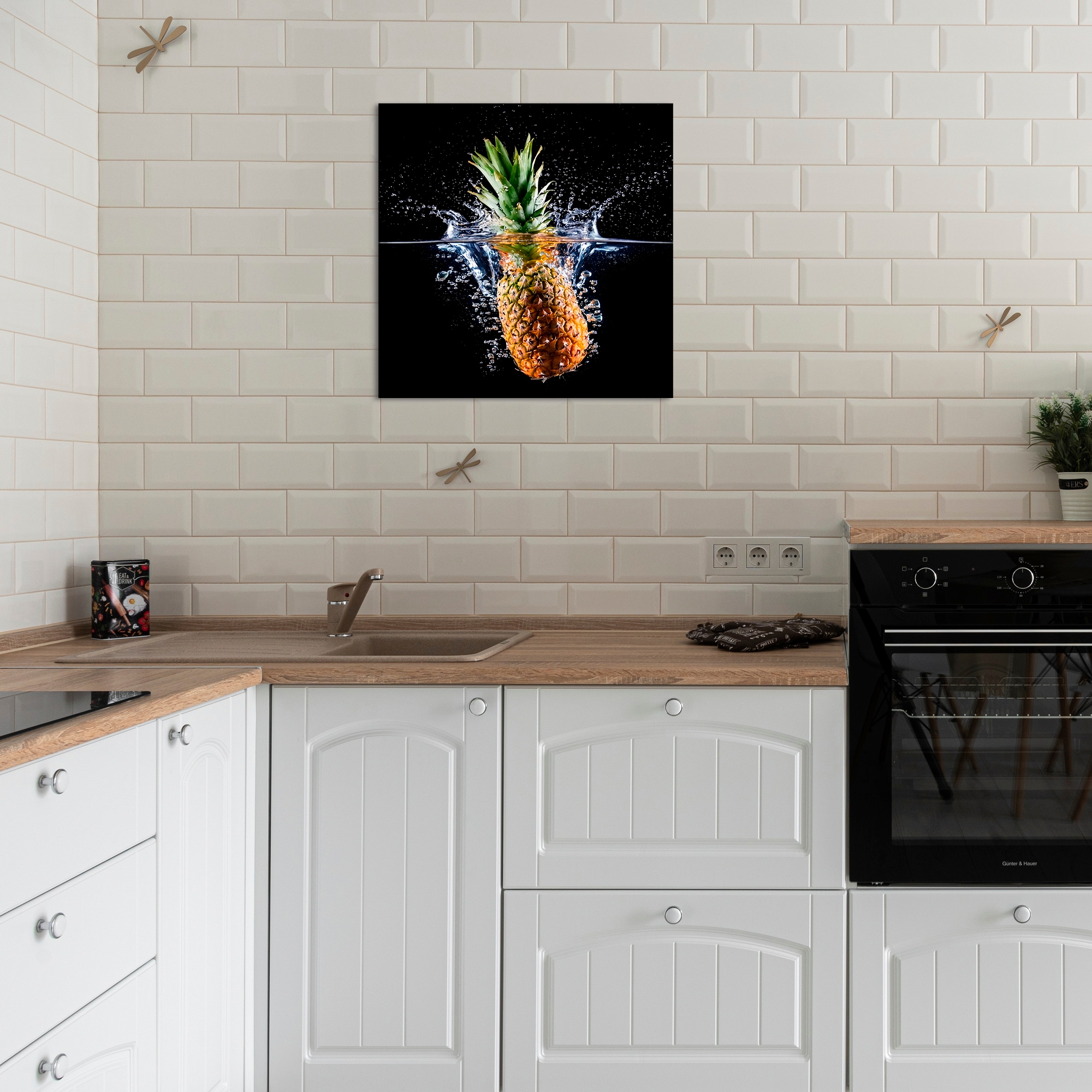 OTTO home Wandbild »Ananas« Obst Bilder 1 Stk. tlg. in verschiedenen Größen