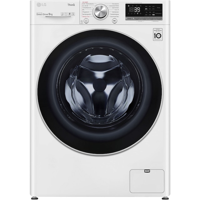 LG Waschmaschine »F6WV709P1«, F6WV709P1, 9 kg, 1600 U/min, TurboWash® -  Waschen in nur 39 Minuten | BAUR