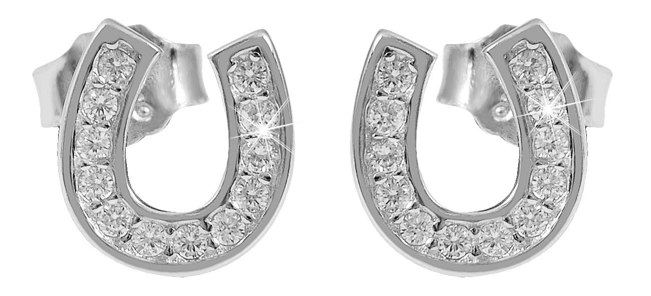 Adelia´s Paar Ohrhänger "Damen Ohrringe – Ohrstecker aus 925 Silber mit Zir günstig online kaufen