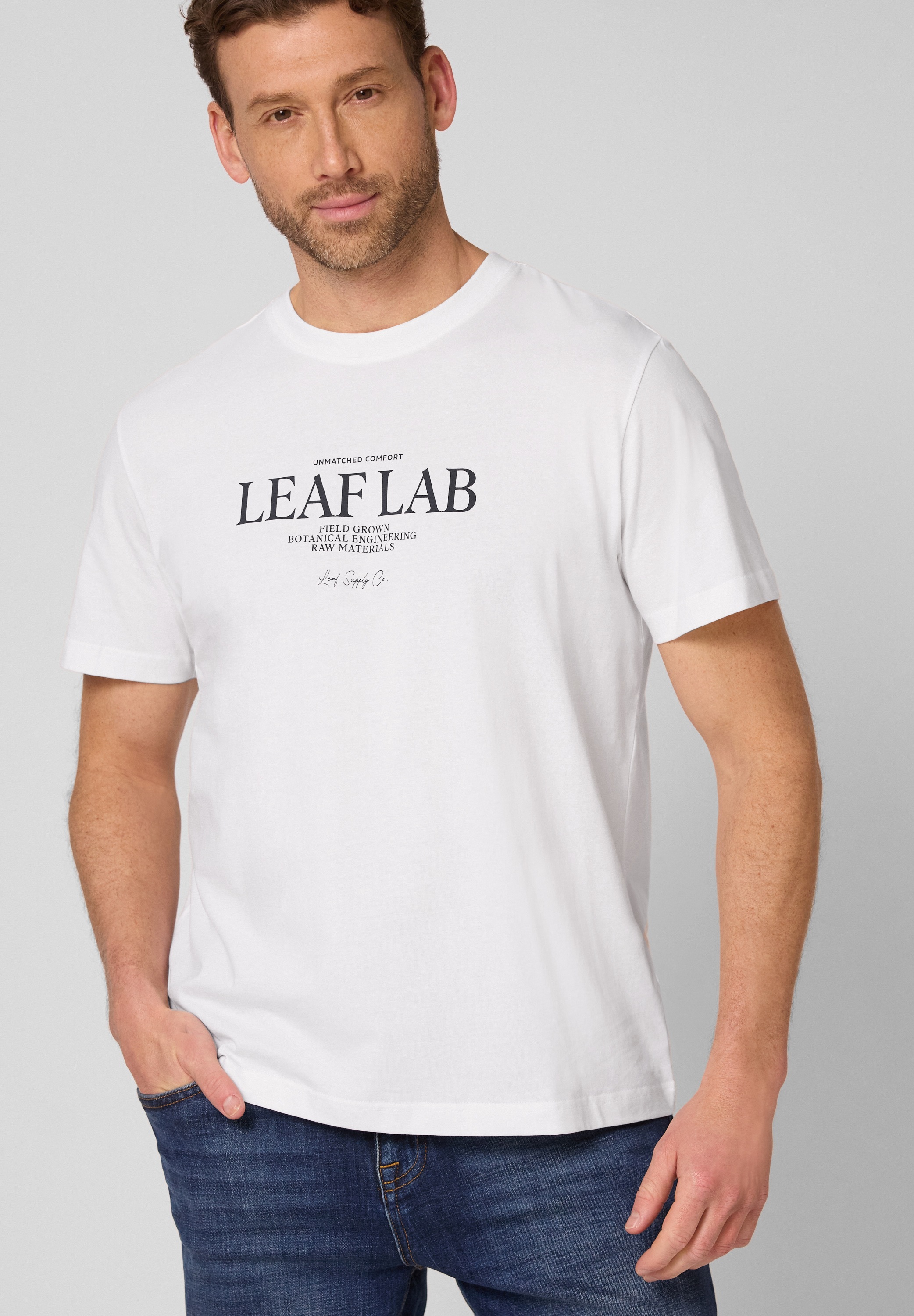 STREET ONE MEN T-Shirt aus reiner Baumwolle
