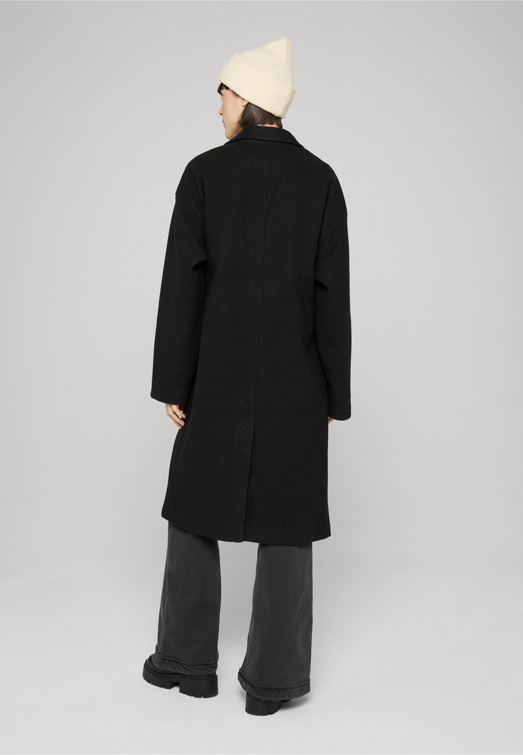 URBAN CLASSICS Winterjacke »Urban Classics Damen Ladies Oversized Long Coat« 1 Stk. tlg. ohne Kapuze