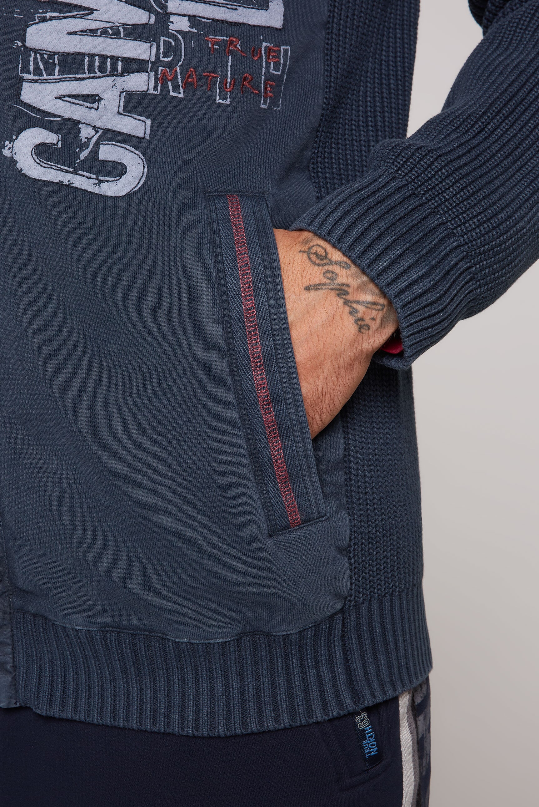 CAMP DAVID Strickjacke, aus Baumwolle