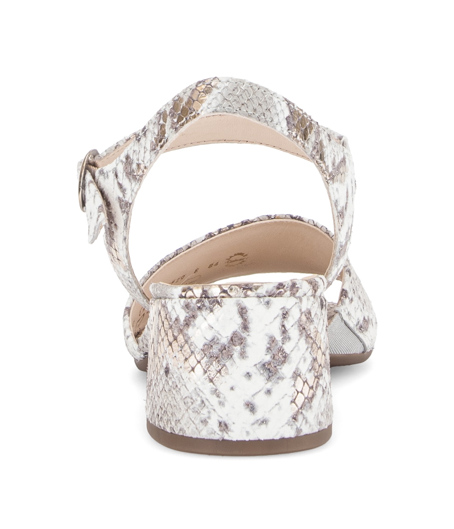 Gabor Sandalette »Tunis«  Blockabsatz, Sommerschuh in Schlangenoptik, Weite G (= weit)