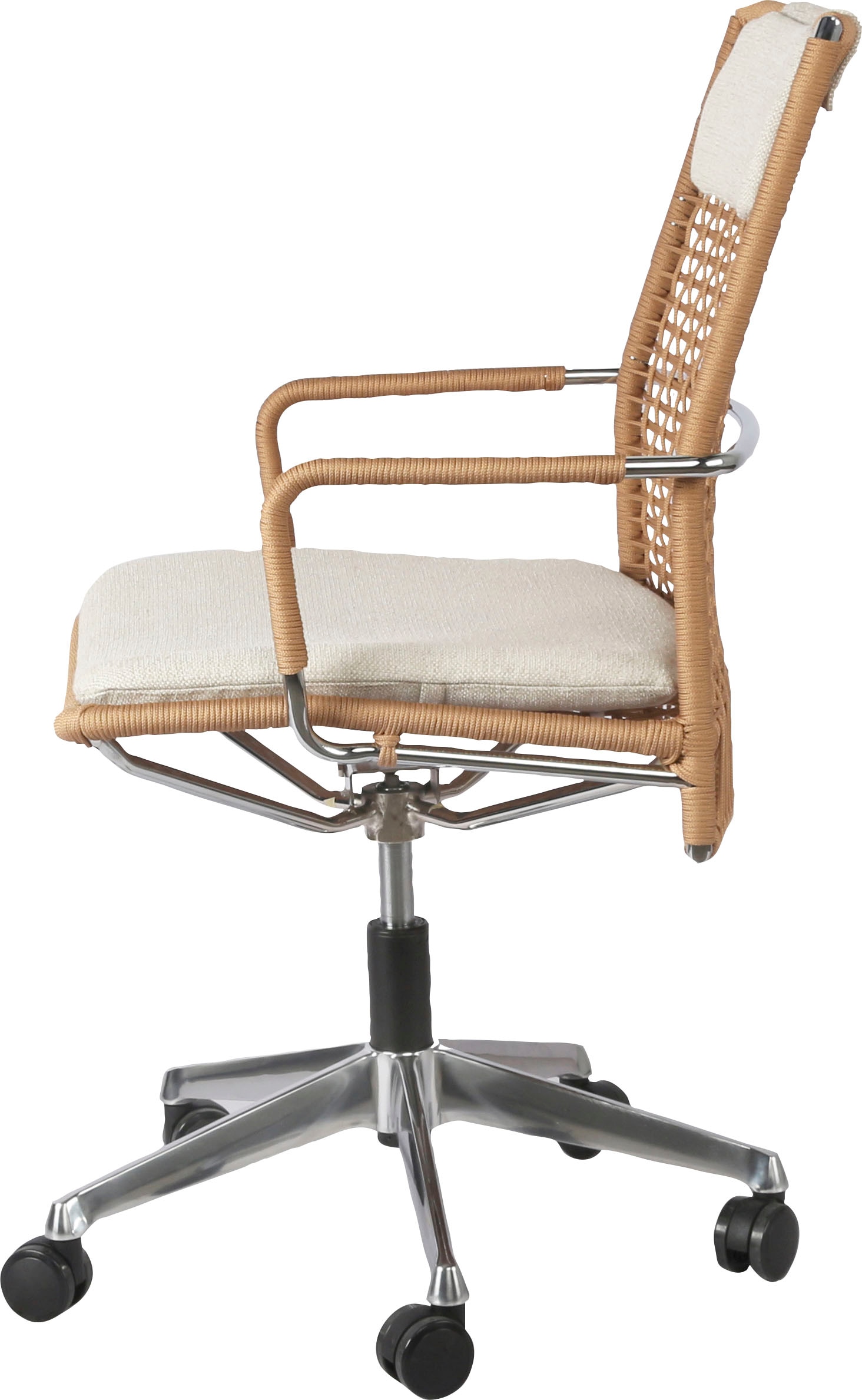 andas Bürostuhl »Gestell aus Metall, geflochtene Rückenlehne, Sitzpolster  aus Webstoff«, Webstoff kaufen | BAUR | Drehstühle
