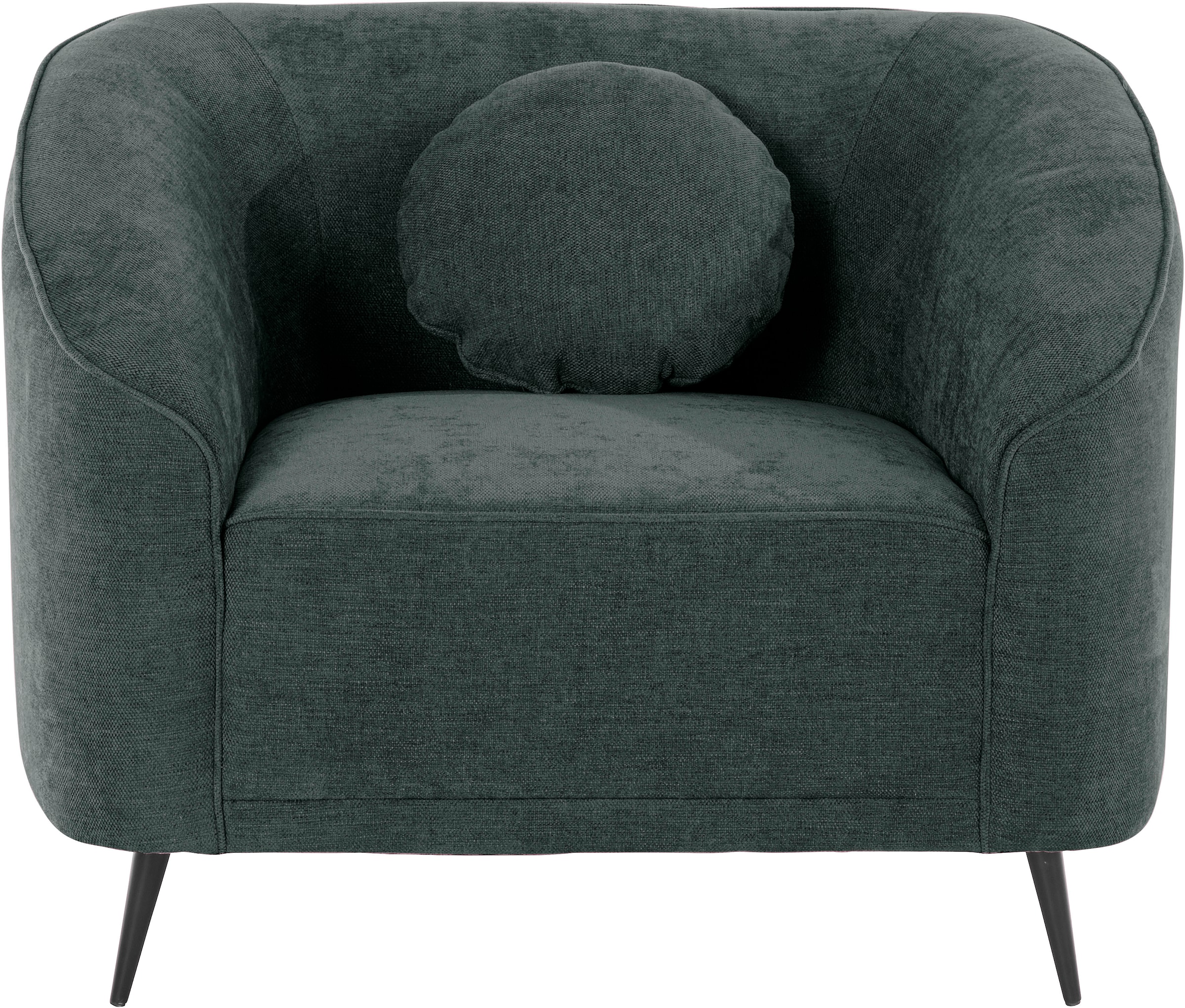 Home affaire Sessel "Ashly" in 3 Bezugsvarianten, Bouclé, Samtoptik und Str günstig online kaufen