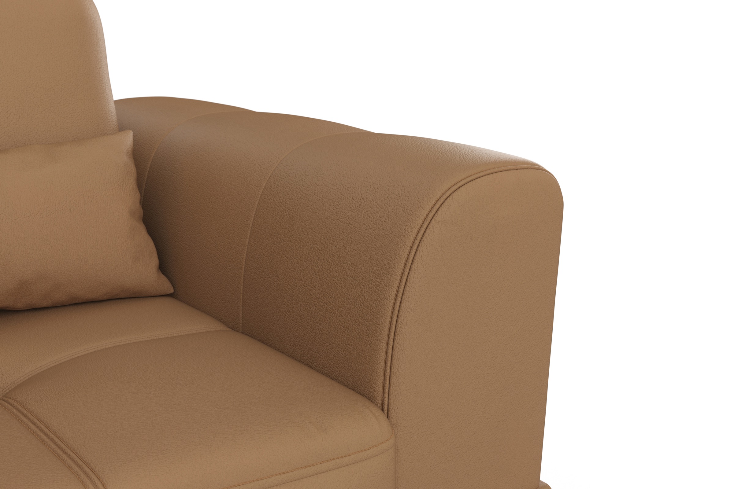 sit&more Ecksofa »Bendigo L-Form«, inklusive Sitztiefenverstellung, Bodenfreiheit 15 cm, in 2 Fußfarben