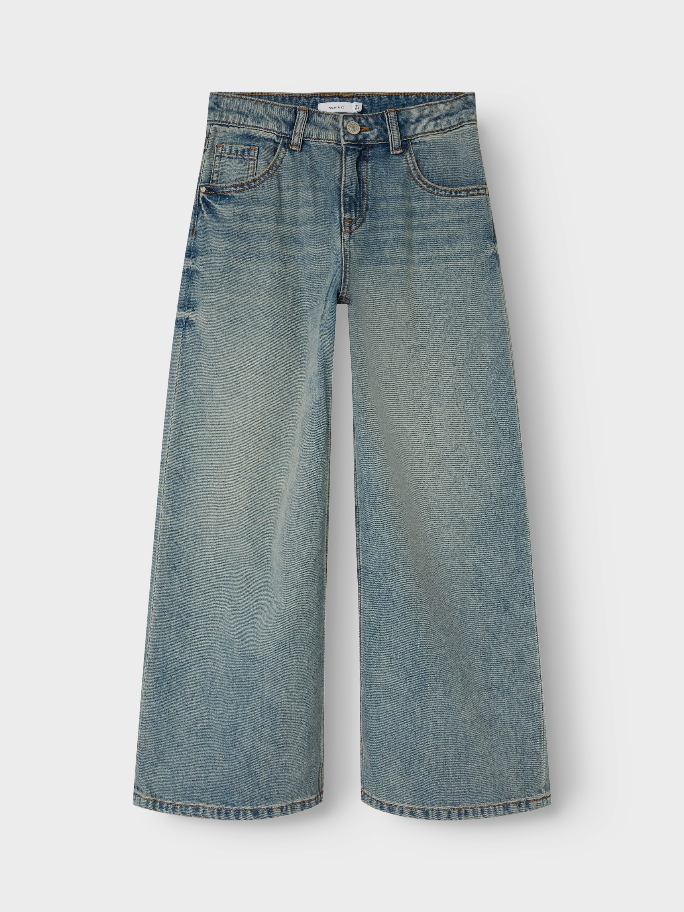 Name It Bella Jean Wide Medium Blue Denim 11 Years Girls 3