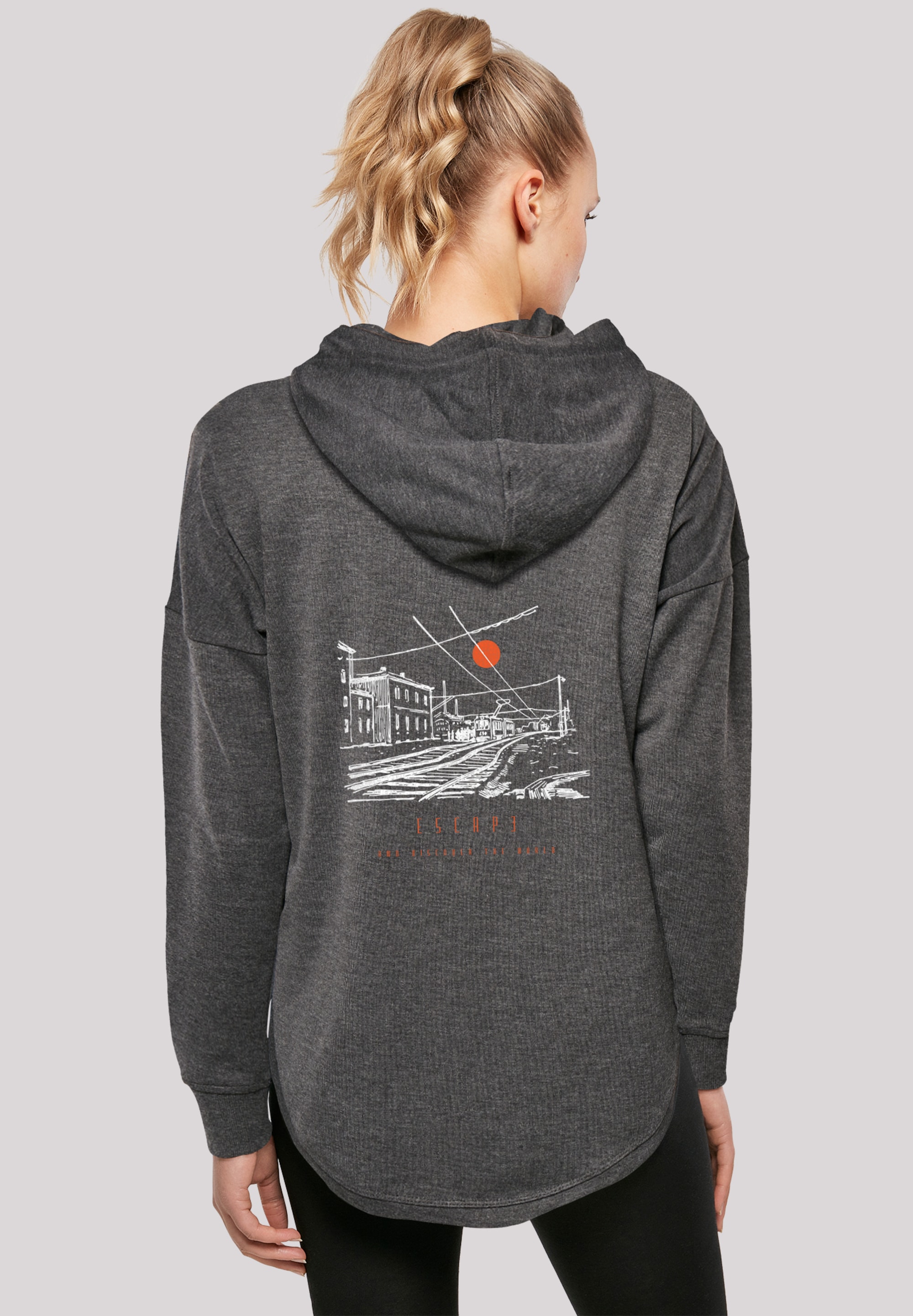 F4NT4STIC Kapuzenpullover "Oversize Escape Discover the World Town", Premiu günstig online kaufen