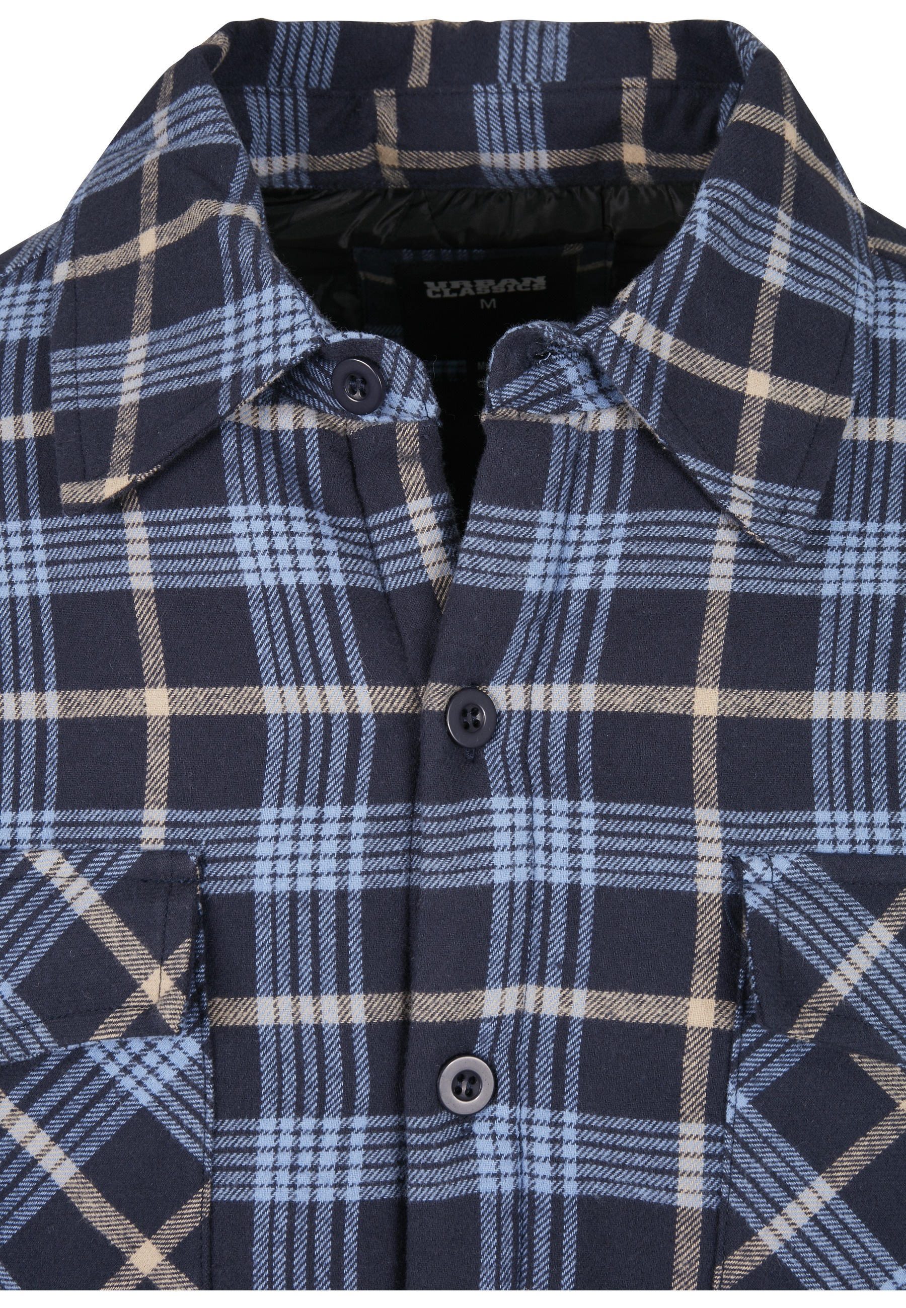 URBAN CLASSICS Anorak »Urban Classics Herren Plaid Quilted Shirt Jacket« 1 Stk. tlg. ohne Kapuze