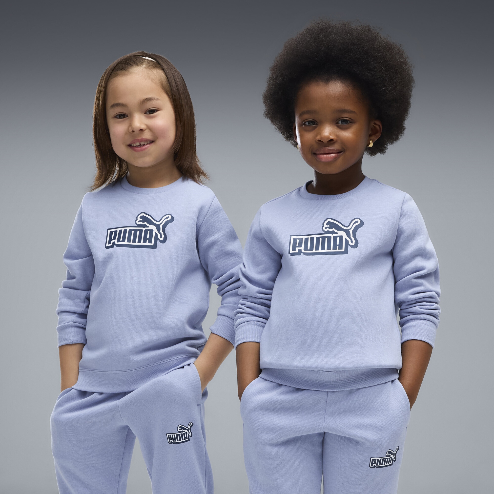 PUMA Jogginganzug »Essentials Logo Lab Crew Trainingsanzug Kinder«