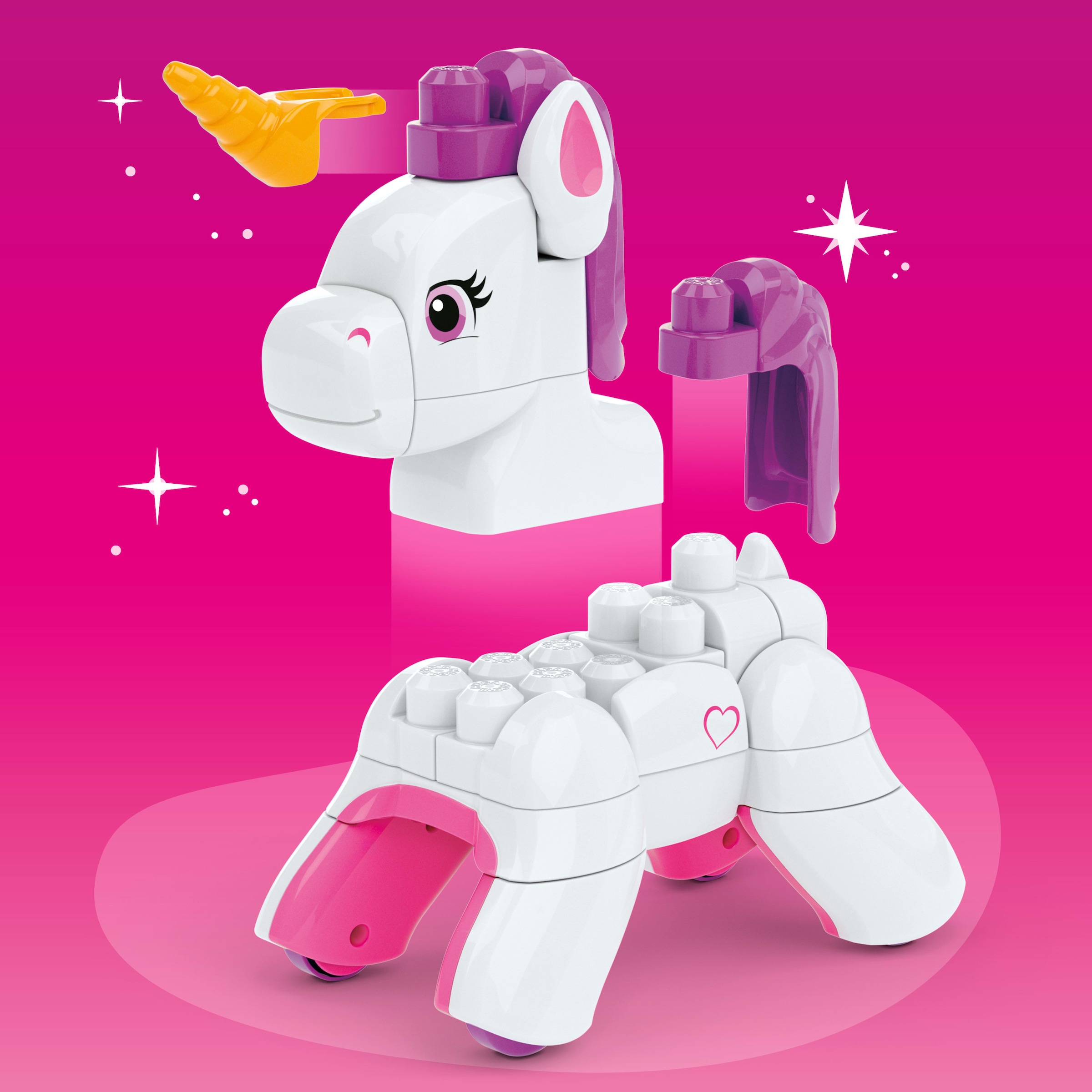 MEGA BLOKS Spielbausteine »MEGA BLOKS Bau- und Zaubereinhorn«