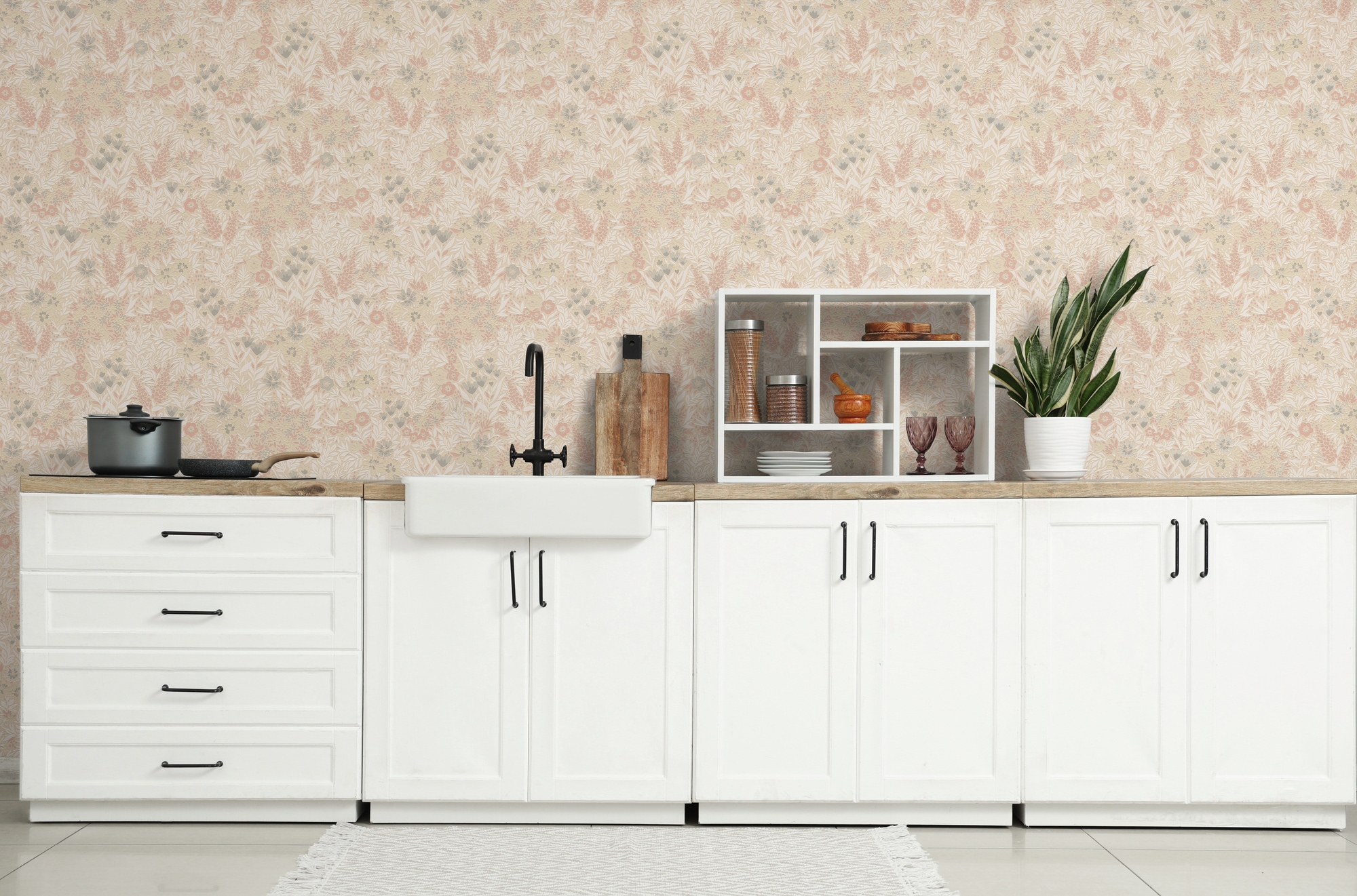 A.S. Création Vliestapete »Attractive 3 Florales Wiesenmuster« floral aufgeschäumt glänzend, fein strukturiert