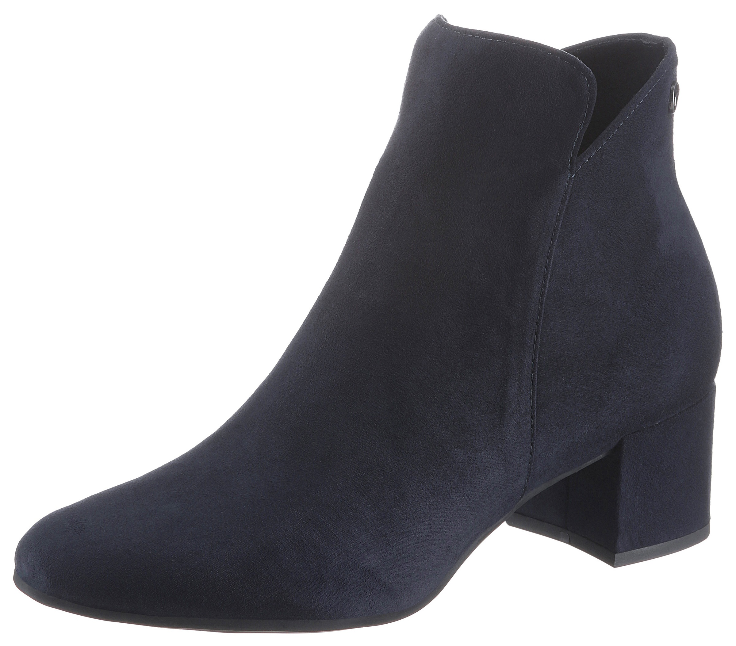 Tamaris Stiefelette, Blockabsatz, Ankleboots, Abendschuh in veganer Verarbe günstig online kaufen
