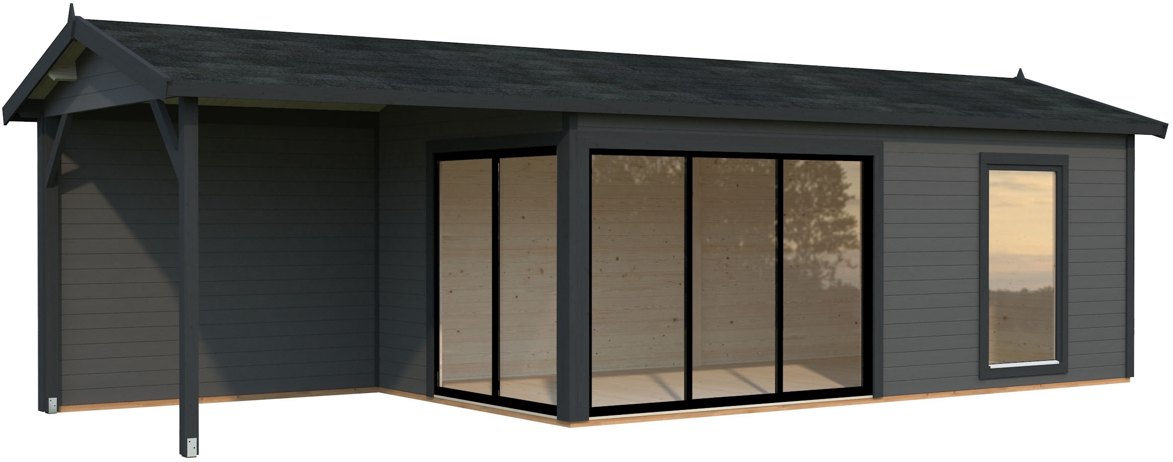 Palmako Gartenhaus "Amanda Slide Plus" verschiedene Farben