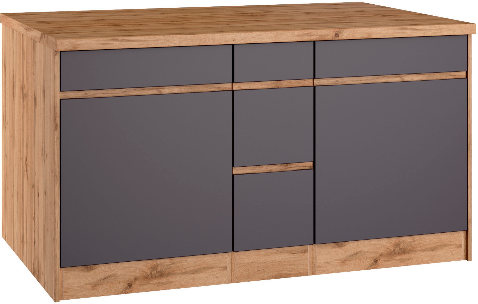 KOCHSTATION Winkelküche »KS-Riesa«, Stellbreite 490/153 cm, ohne E-Geräte