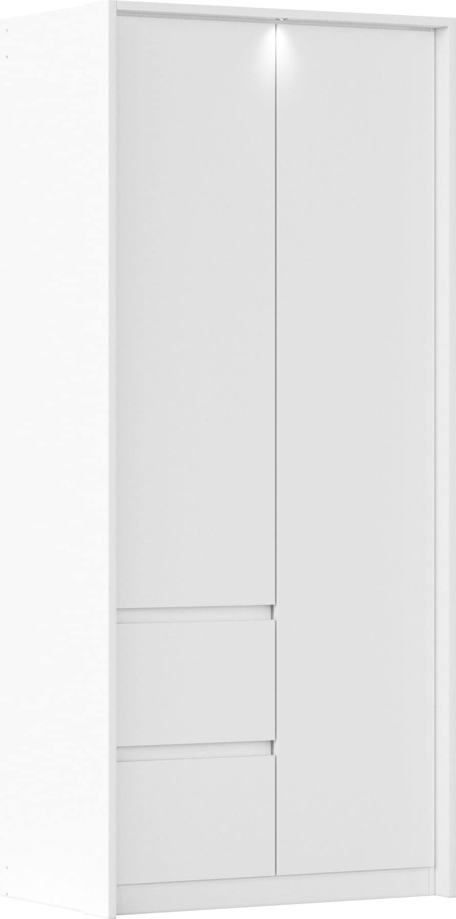 rauch Drehtürenschrank "Mainz mit Passepartout" optional mit Beleuchtung, Außentüren mit Push-to-Open Funktion
