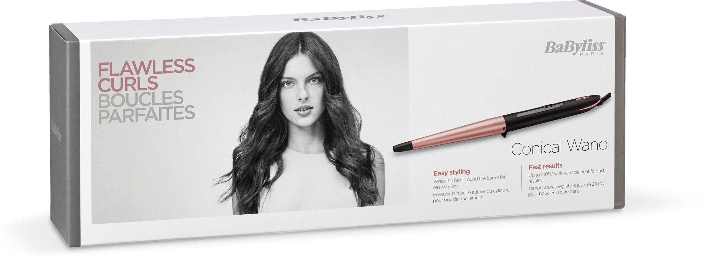 BaByliss Lockenstab »C454E Conical Wand«, Keramik-Beschichtung, kegelförmiger 13-25mm Lockenstab