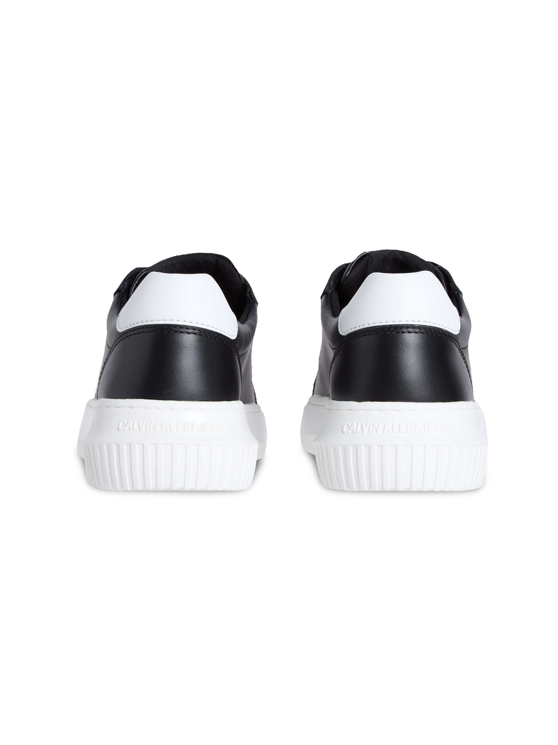 Calvin Klein Jeans Plateausneaker »CHUNKY CUPSOLE MONO LTH WN«, Schnürschuh, Halbschuh, Freizeitsneaker mit seitlichem CK-Logo