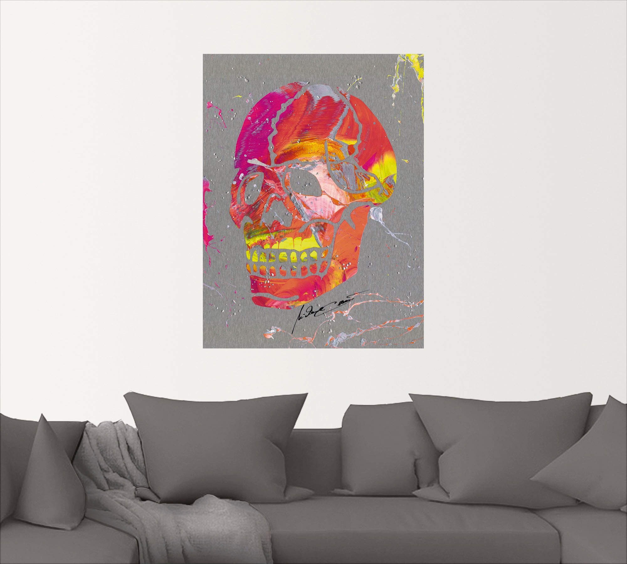 Artland Wandbild "Totenkopf 2", Körper, (1 St.), als Alubild, Outdoorbild, günstig online kaufen