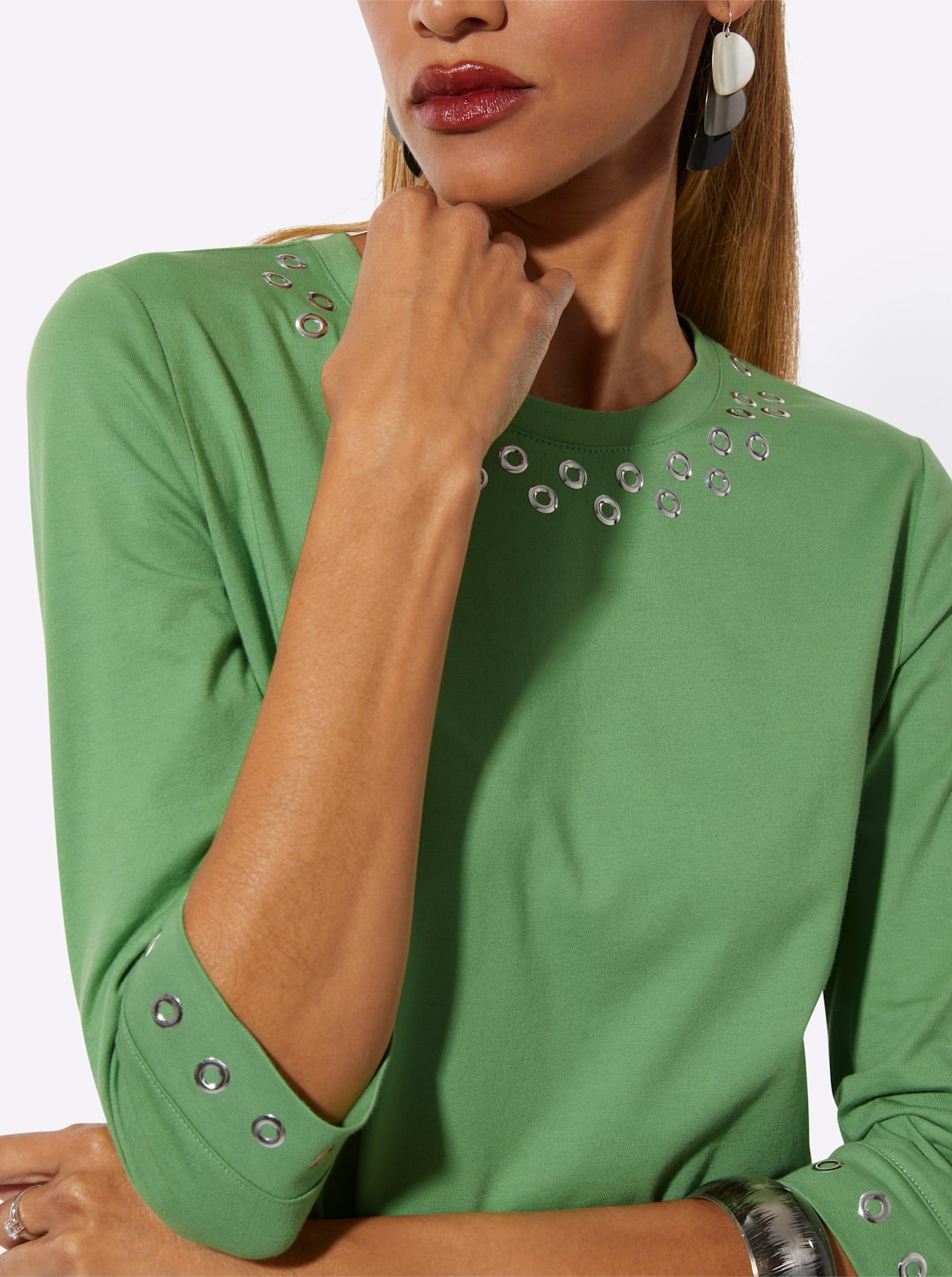 creation L 3/4-Arm-Shirt »Pima-Baumwoll-Shirt« 1 tlg.