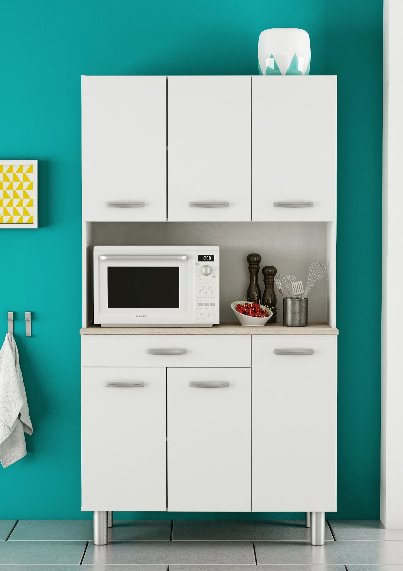 Demeyere GROUP Küchenbuffet »Pasta«, KUECHENBUFFET 6 TUERIG/1 SCHUBLADEN
