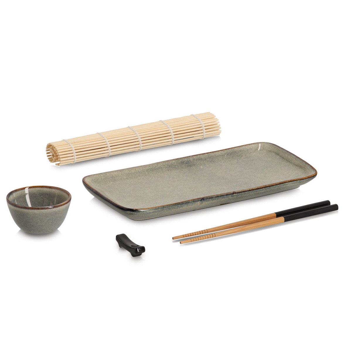 Zeller Present Teller-Set »Sushi-Set« 5-tlg., Steingut
