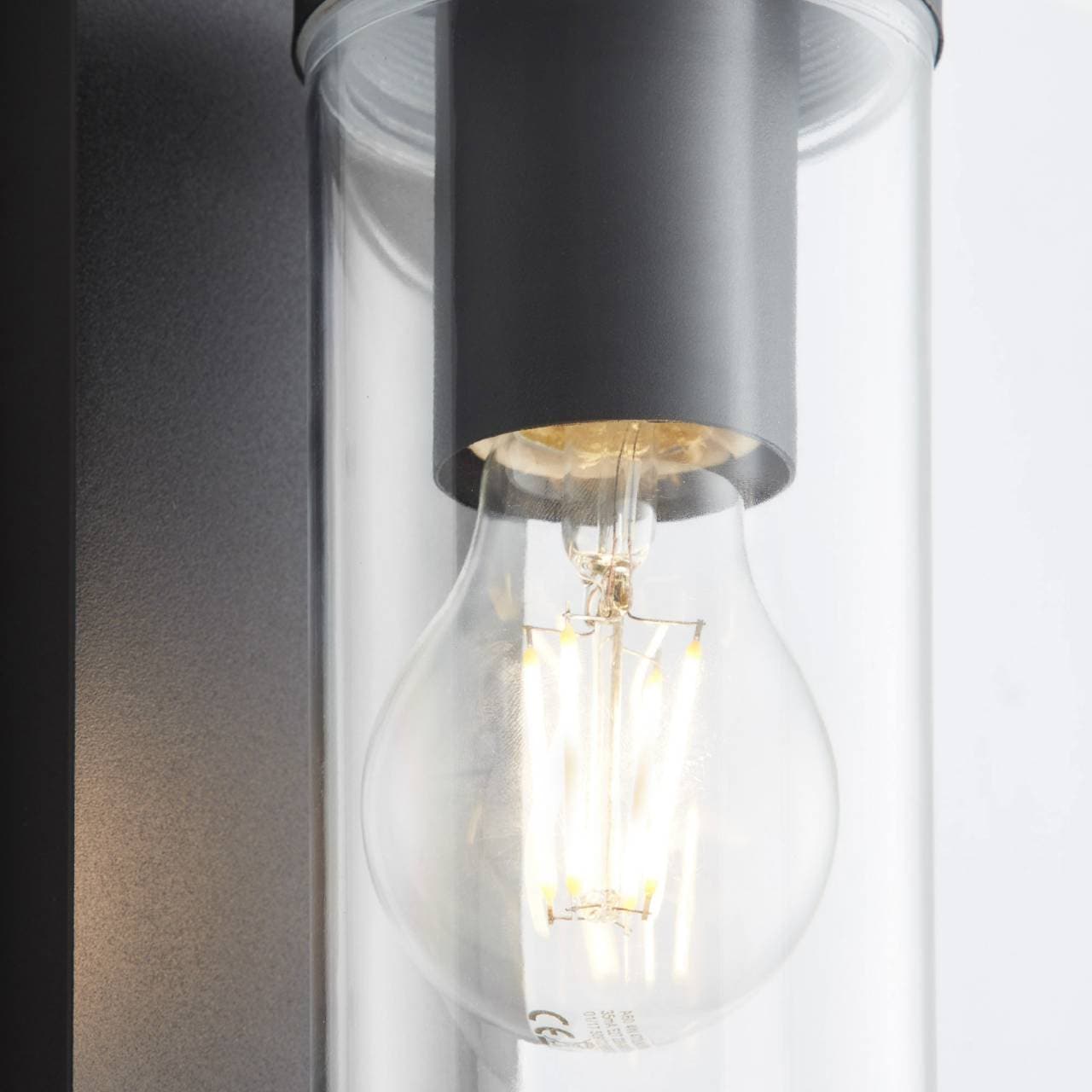 Brilliant Außen-Wandleuchte »Aosta« E27 1 Stk. Außenwandlampe hängend schwarz matt