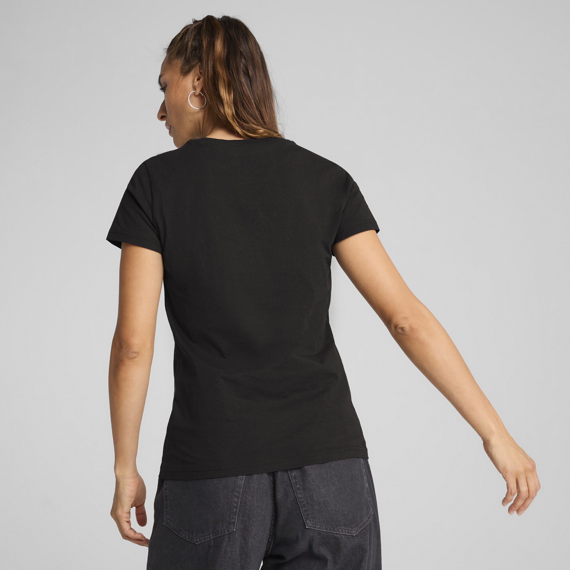 PUMA T-Shirt »ESS METALLIC No. 1 Logo T-Shirt Damen«