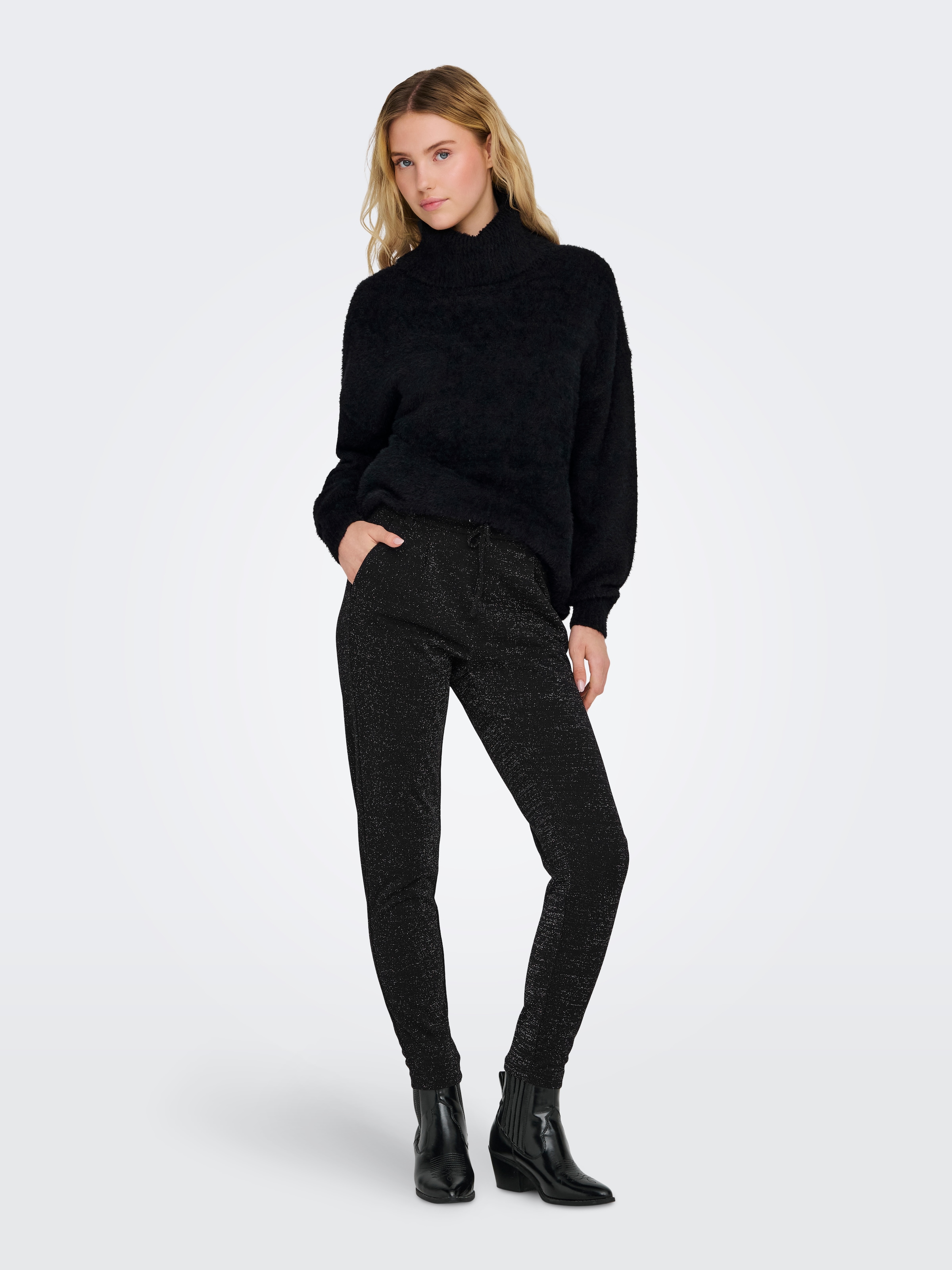 ONLY Jogger Pants »ONLPOPTRASH-ALYA LIFE GLIT PANT PNT«