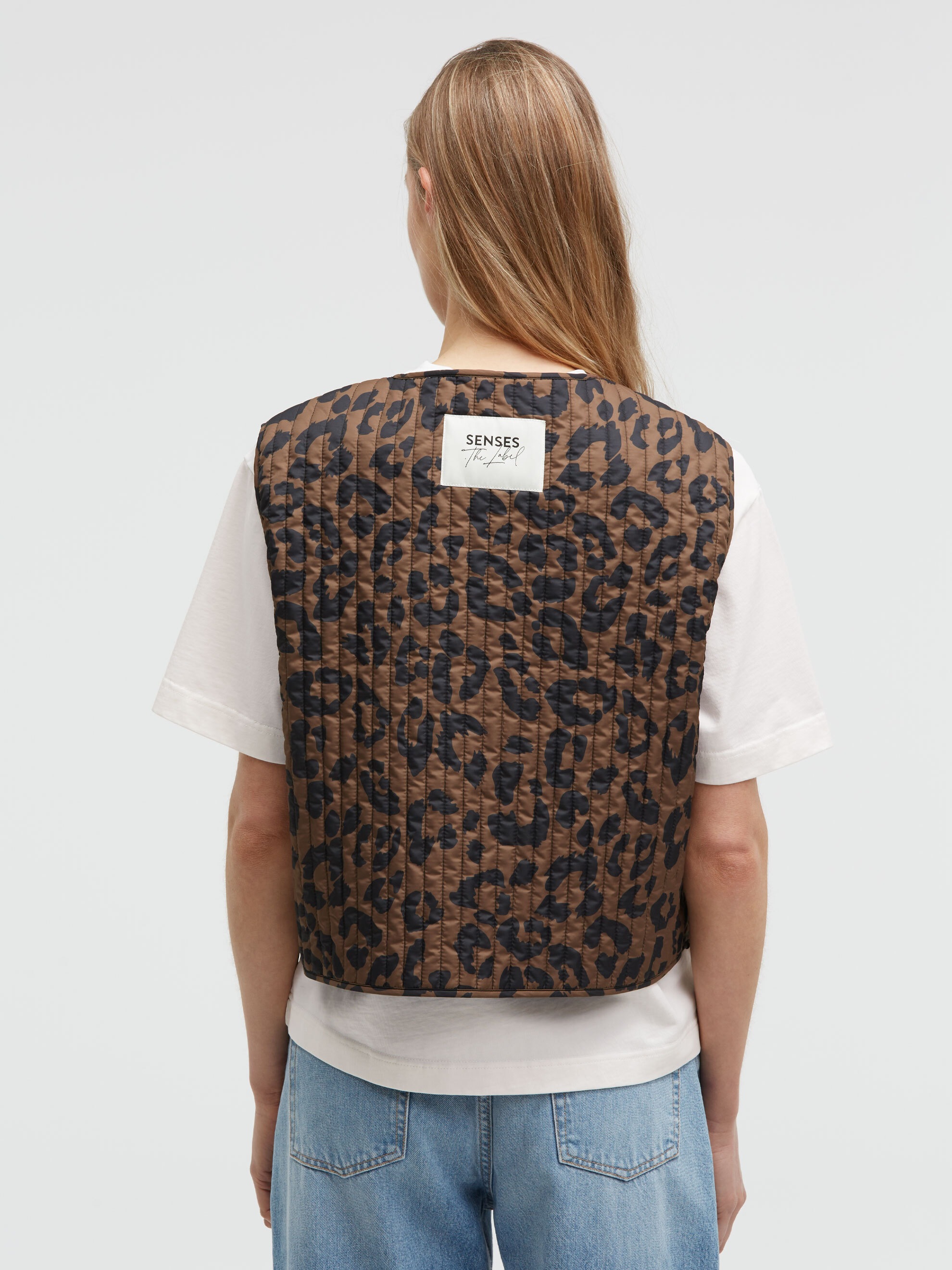 SENSES.THE LABEL Steppweste mit Druckknopfleiste