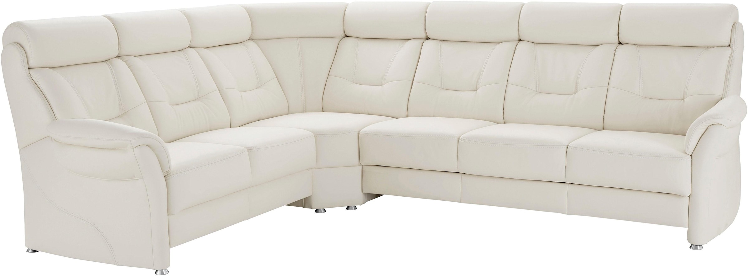 Places of Style Ecksofa »Sardinien L-Form«, mit Kopfteilverstellung, wahlweise mit Bettfunktion