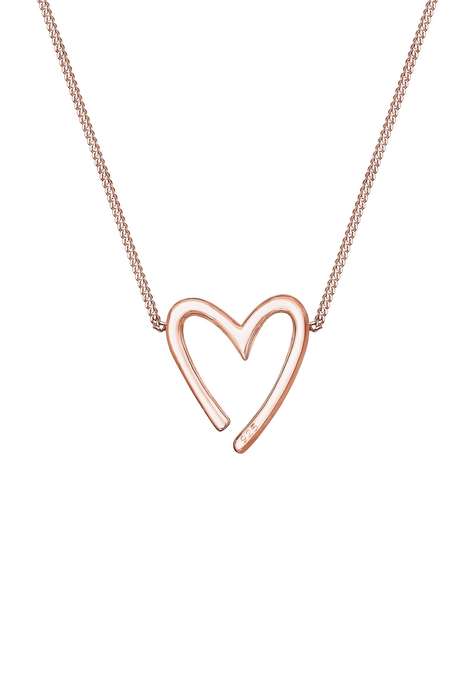 Elli Kette mit Anhänger »Anhänger Herz 925 Sterling Silber«